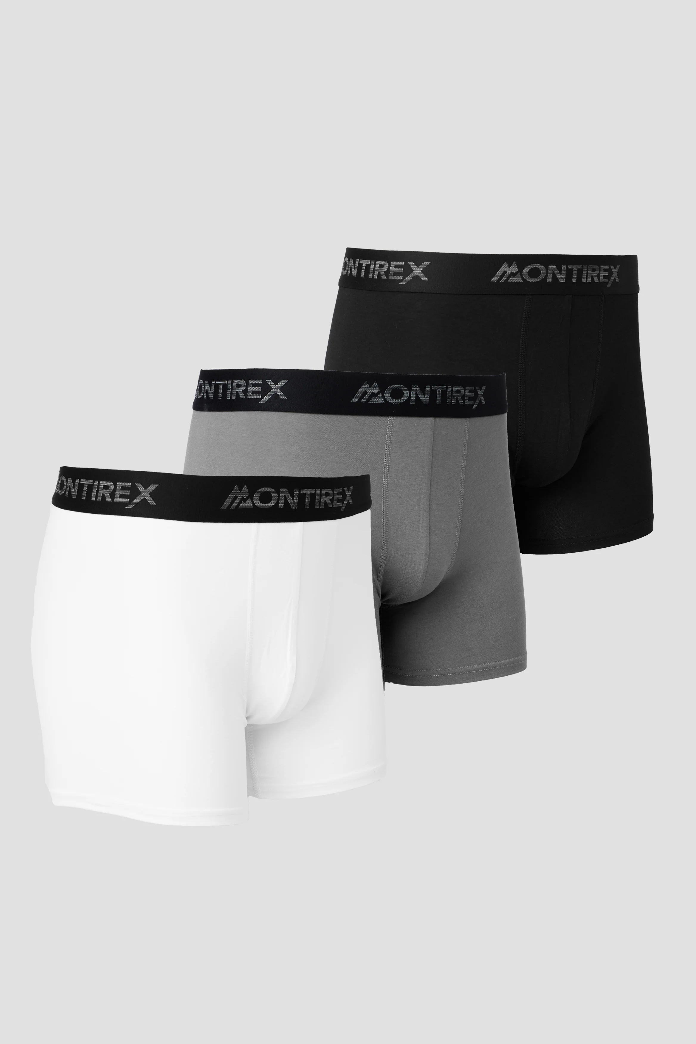 3 Pack Trail Boxer - Black/Grey Multi