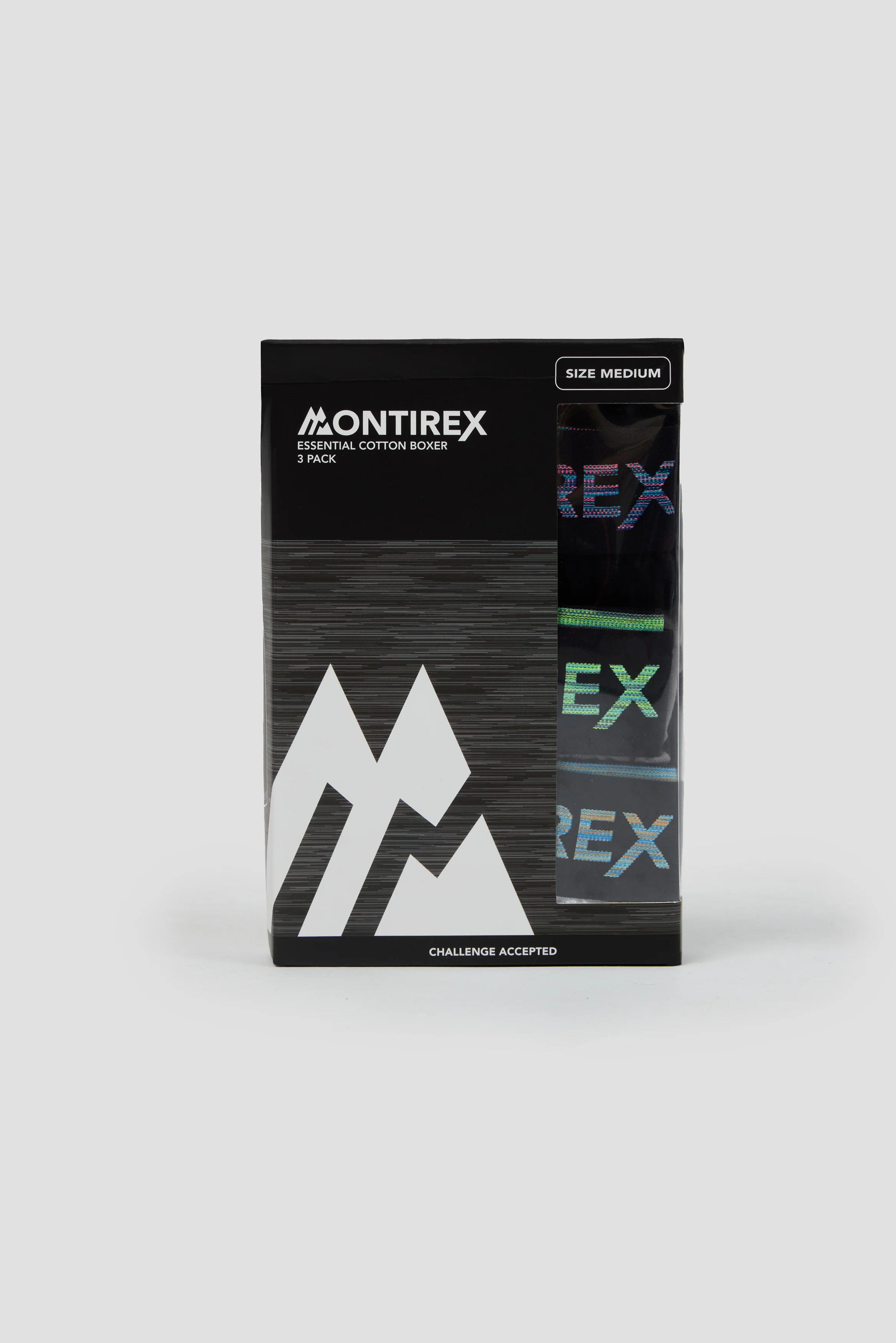 3 Pack Trail Boxer - Black/Grey/White/Multi - Image 3