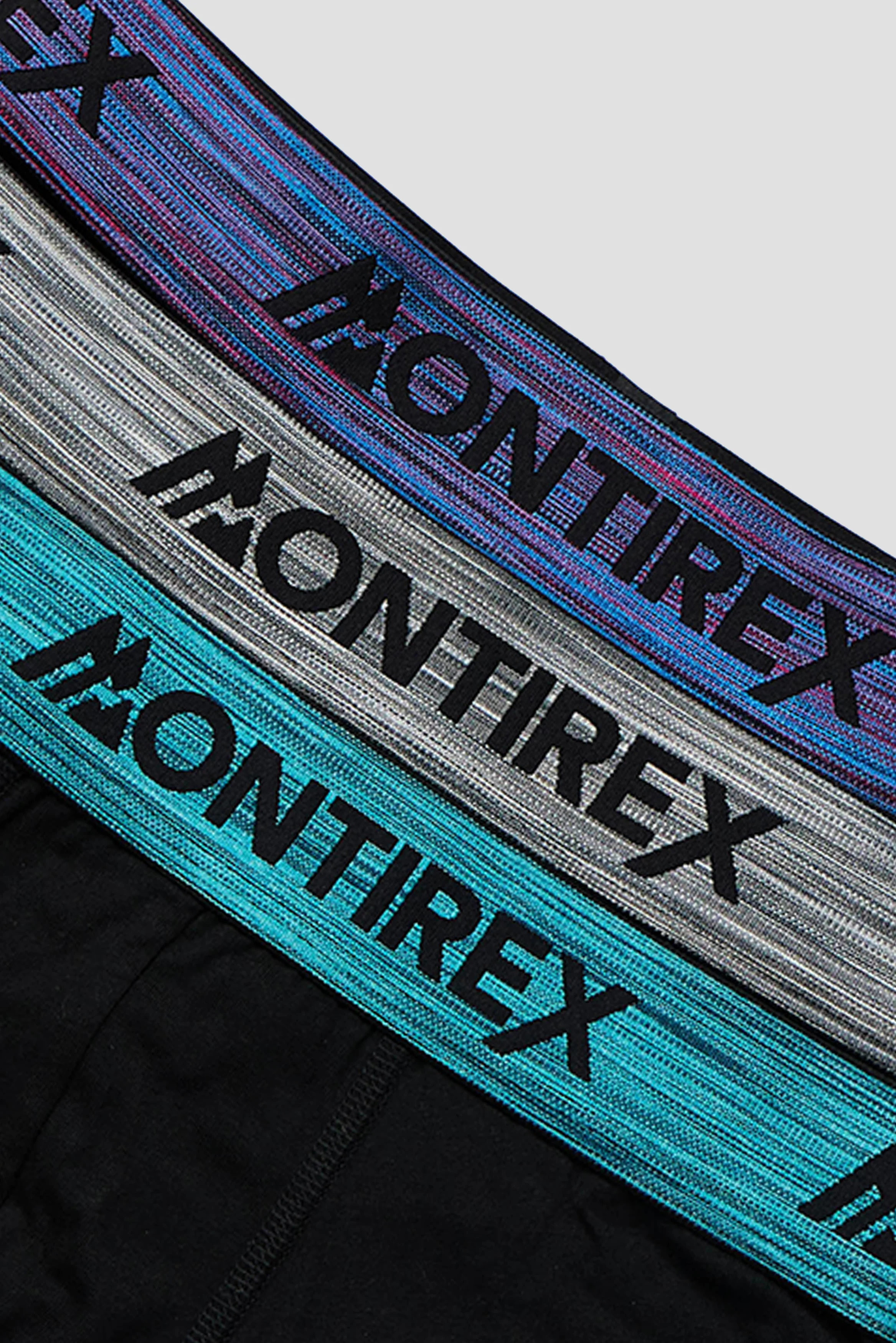 Boys 3 Pack Trail Boxer - Black/Blue/Grey/Teal - Image 3