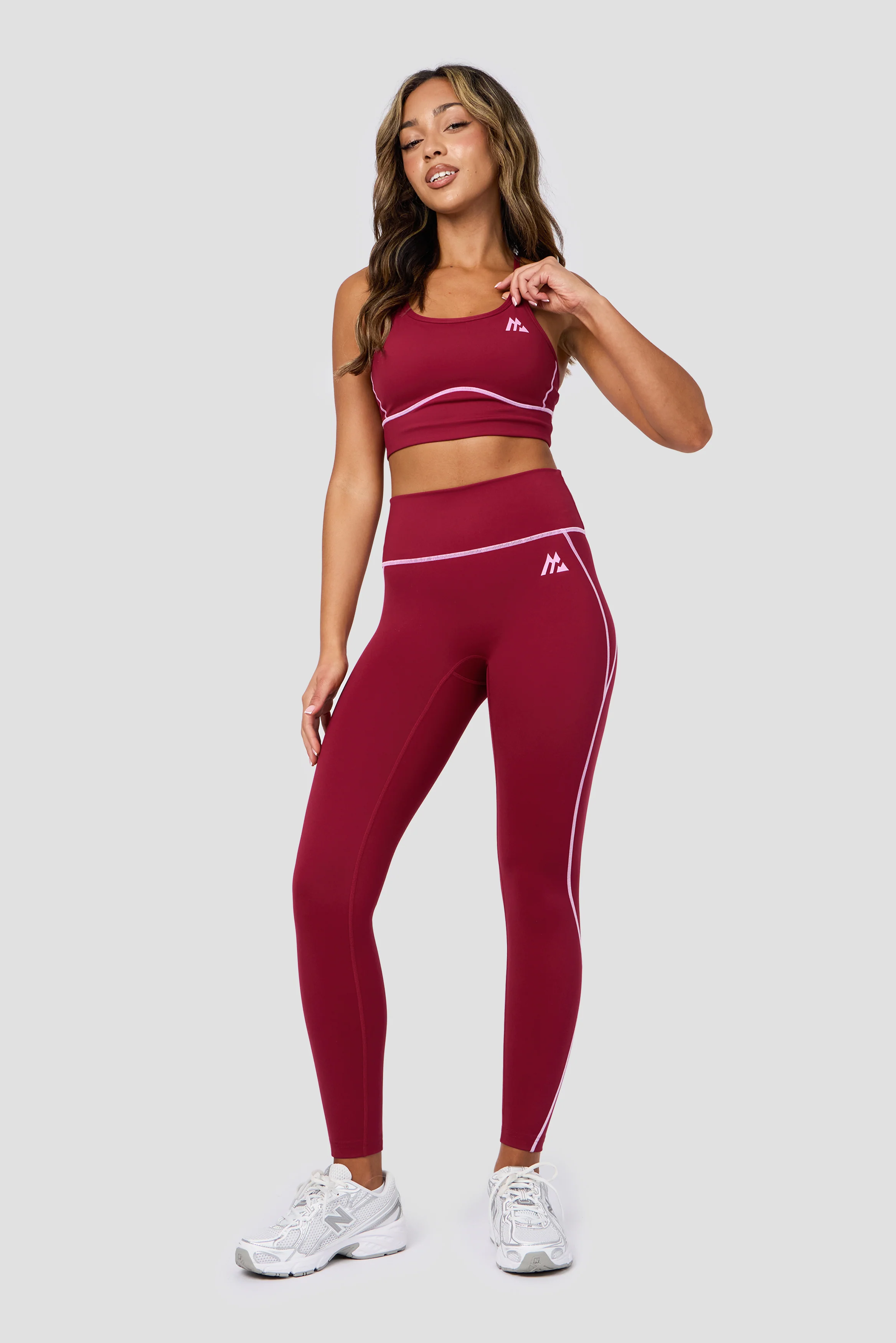 Accolade Sports Bra - Dark Crimson/Rosella - Image 3