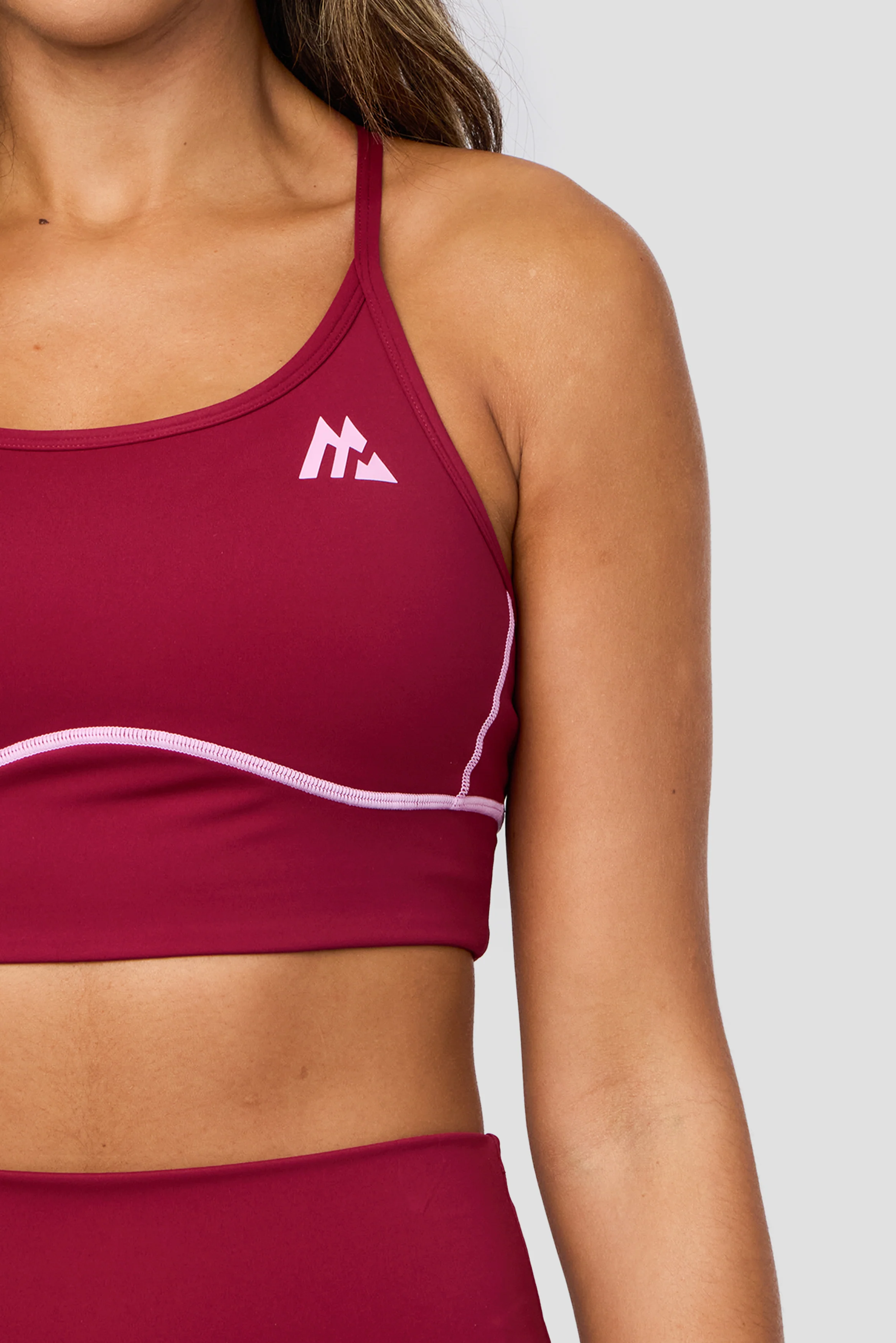 Accolade Sports Bra - Dark Crimson/Rosella - Image 5