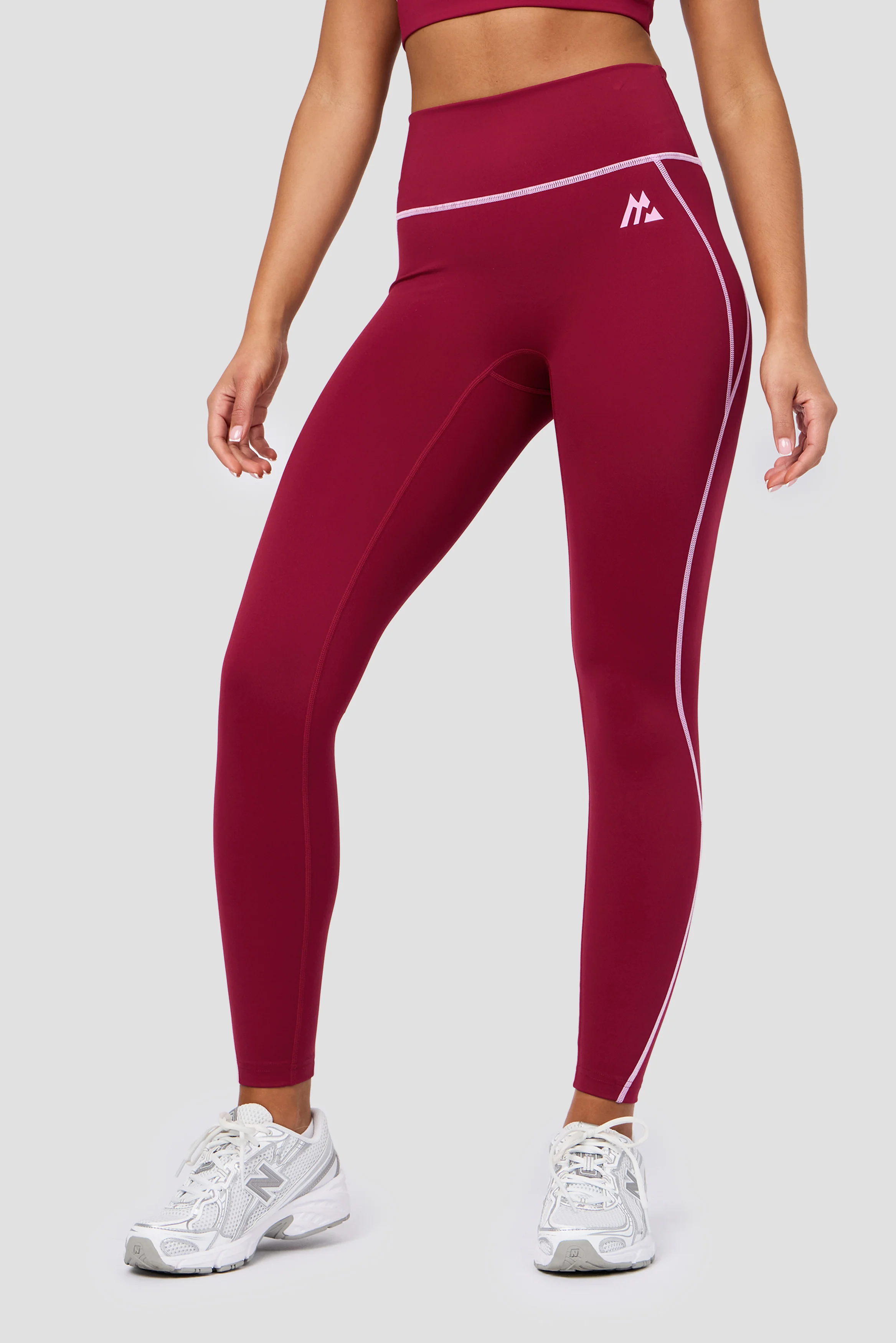 Accolade Legging - Dark Crimson/Rosella - Image 3