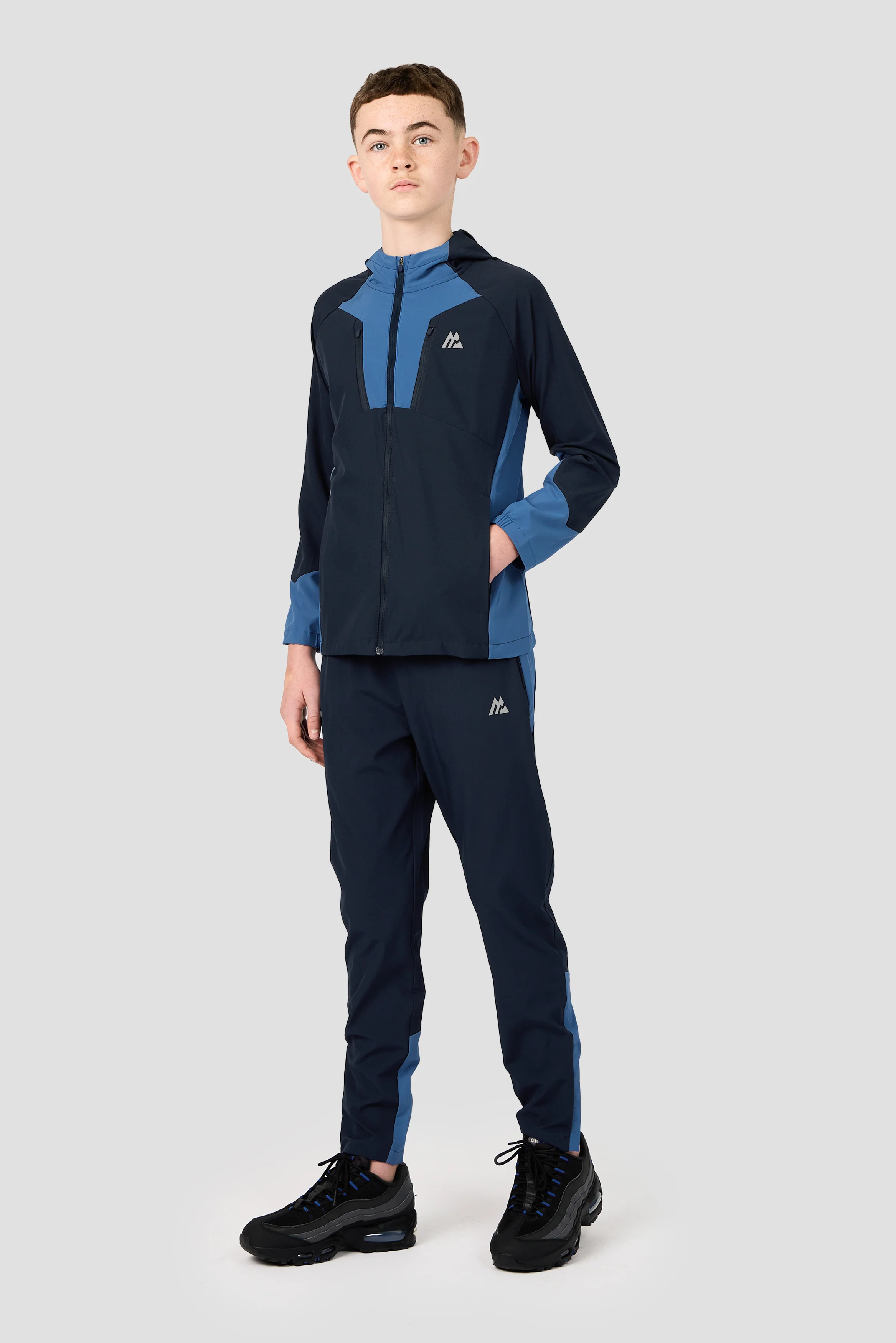 Boys Alt Jacket - Midnight Blue/Charcoal Blue - Image 7
