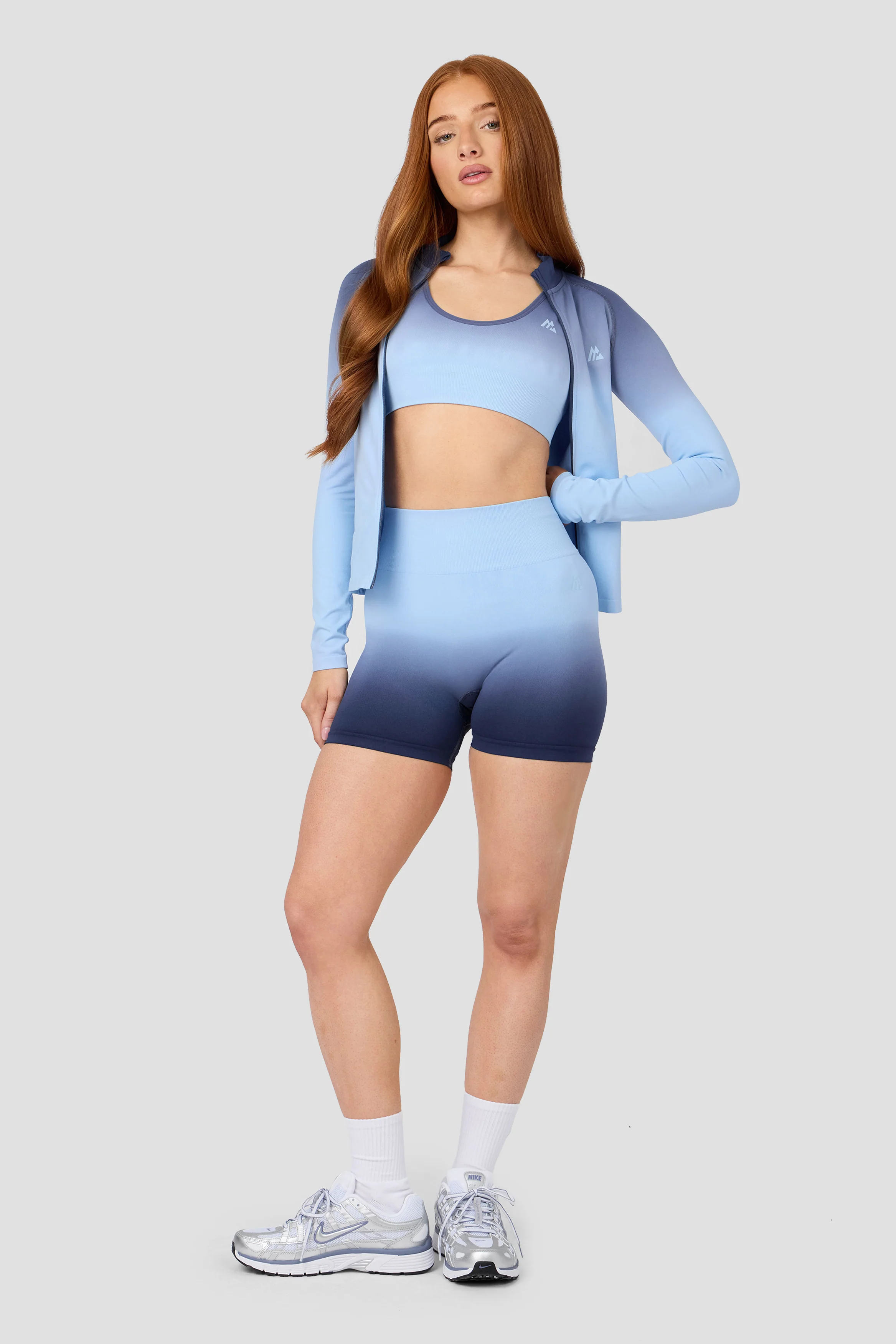 Arise Seamless Bra - Greyed Indigo/Blissful Blue - Image 3
