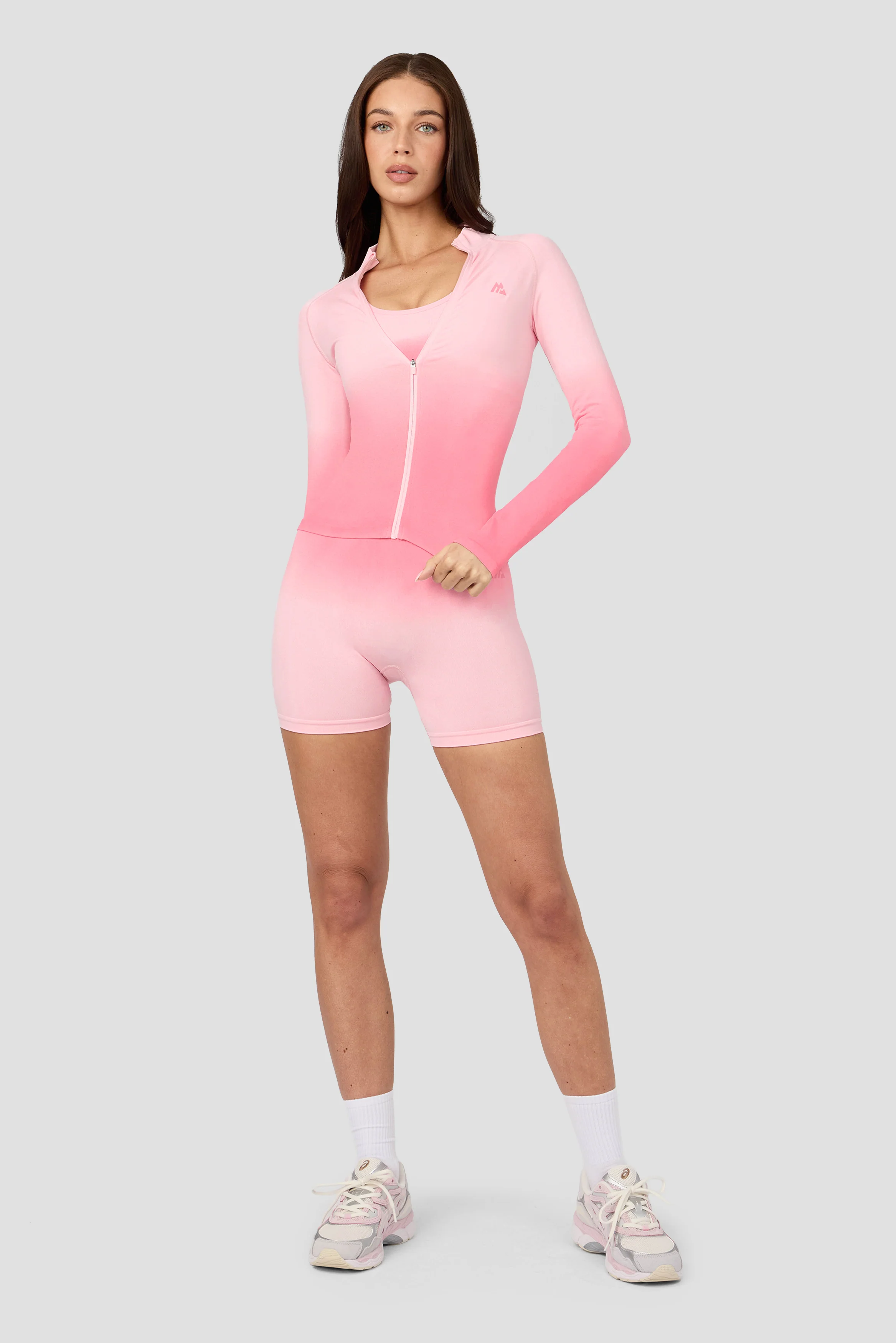 Arise Seamless Full Zip - Light Pink/Pink Lemonade - Image 4