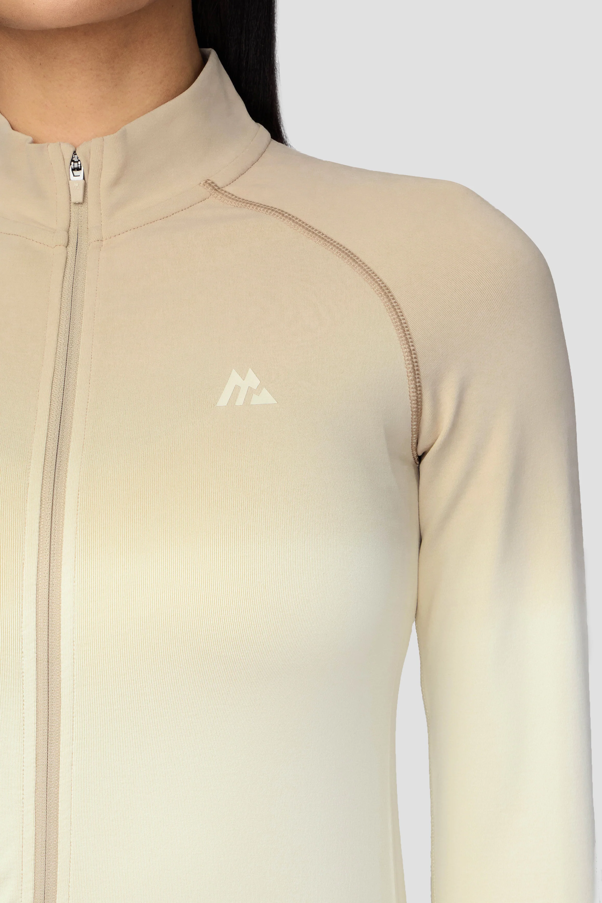 Arise Seamless Full Zip - Maple Wood/Vanilla Foam - Image 3