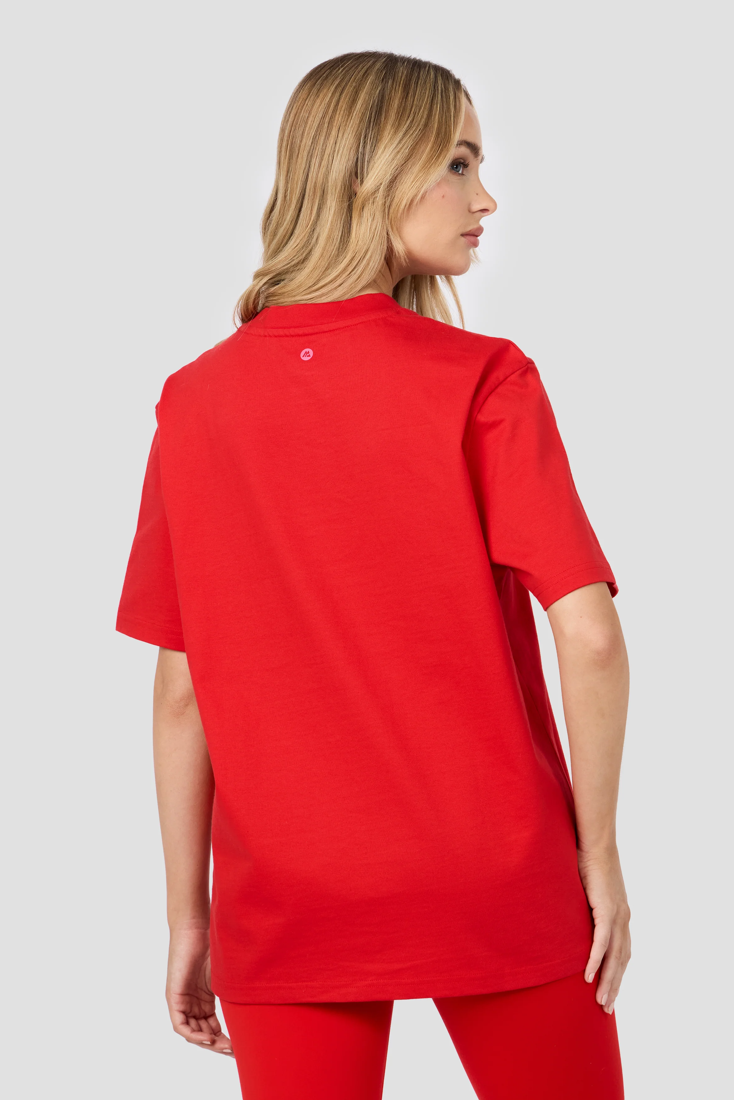 Athleisure Club T-Shirt - Poppy Red - Image 2