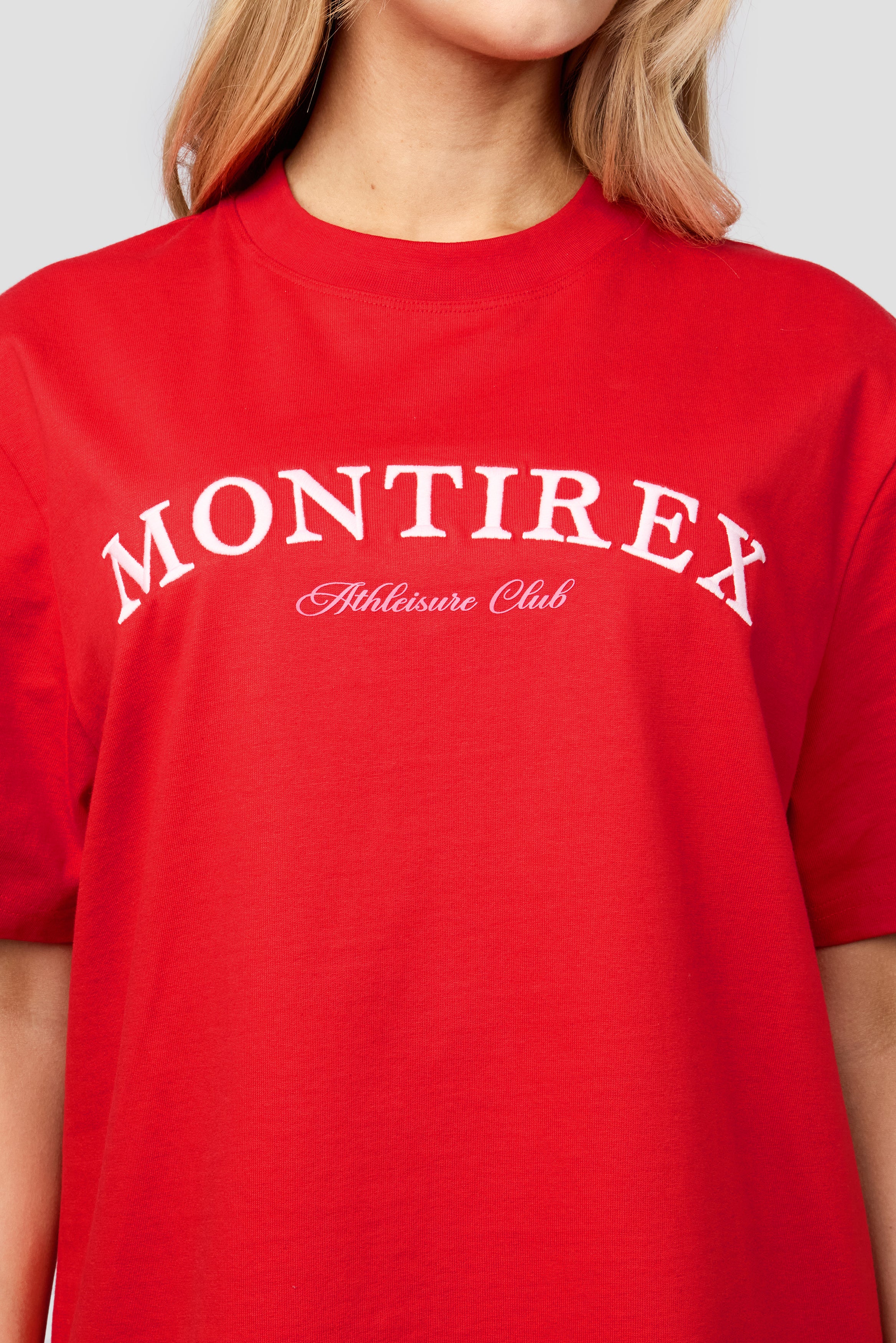 Athleisure Club T-Shirt - Poppy Red - Image 3