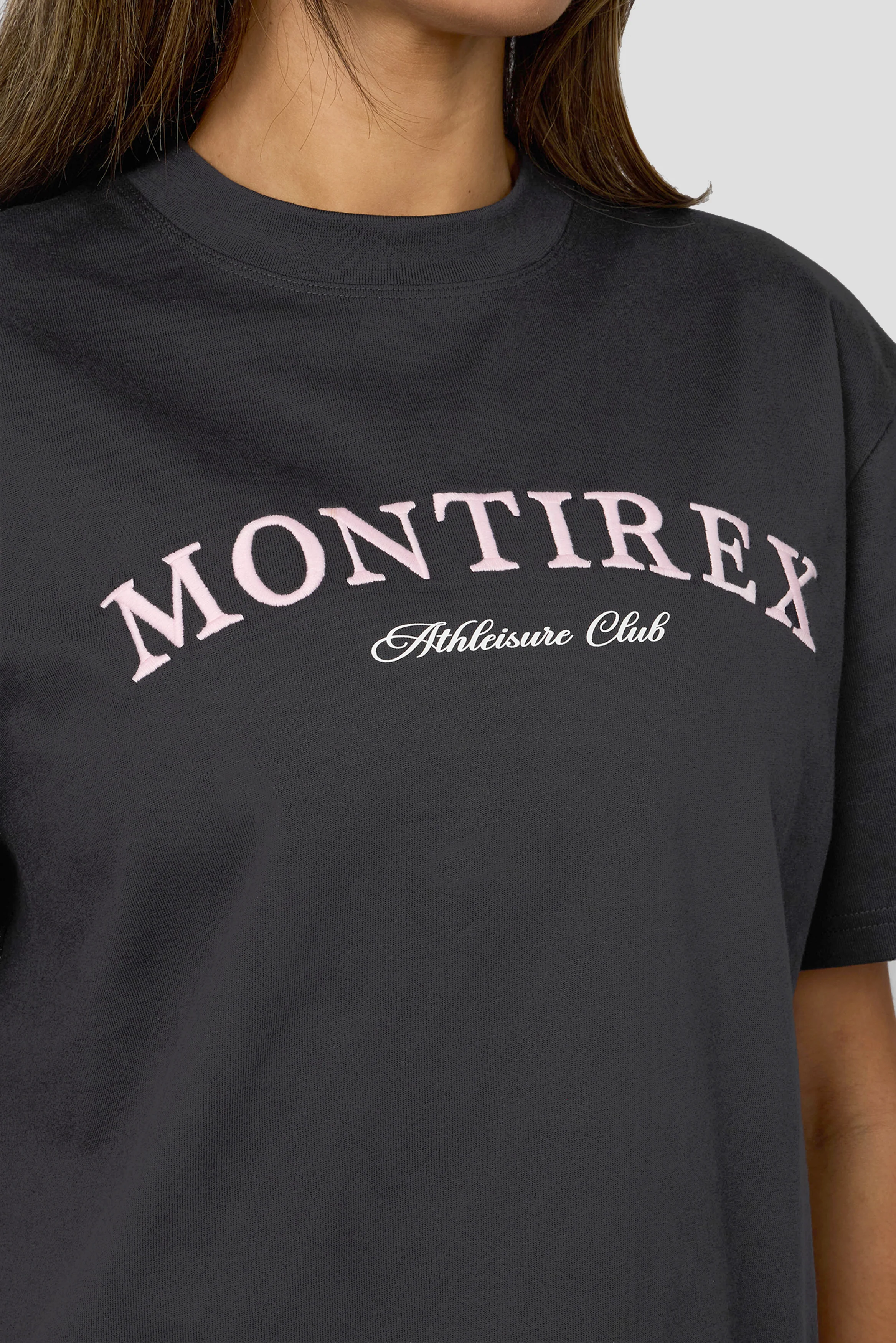 Athleisure Club T-Shirt - Washed Black - Image 3