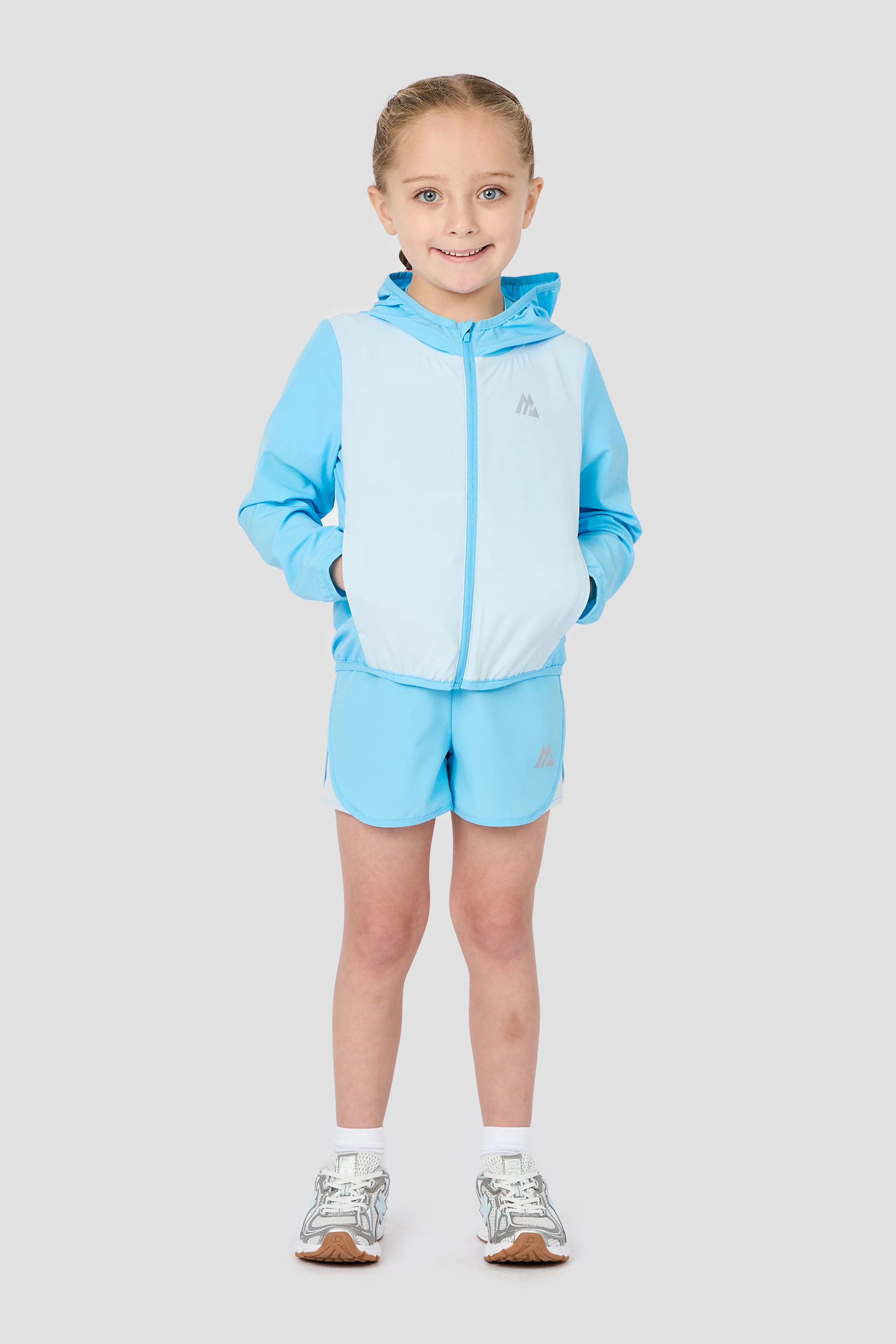 Infant Girls Bounce Windbreaker - Misty Blue/Seashell Blue