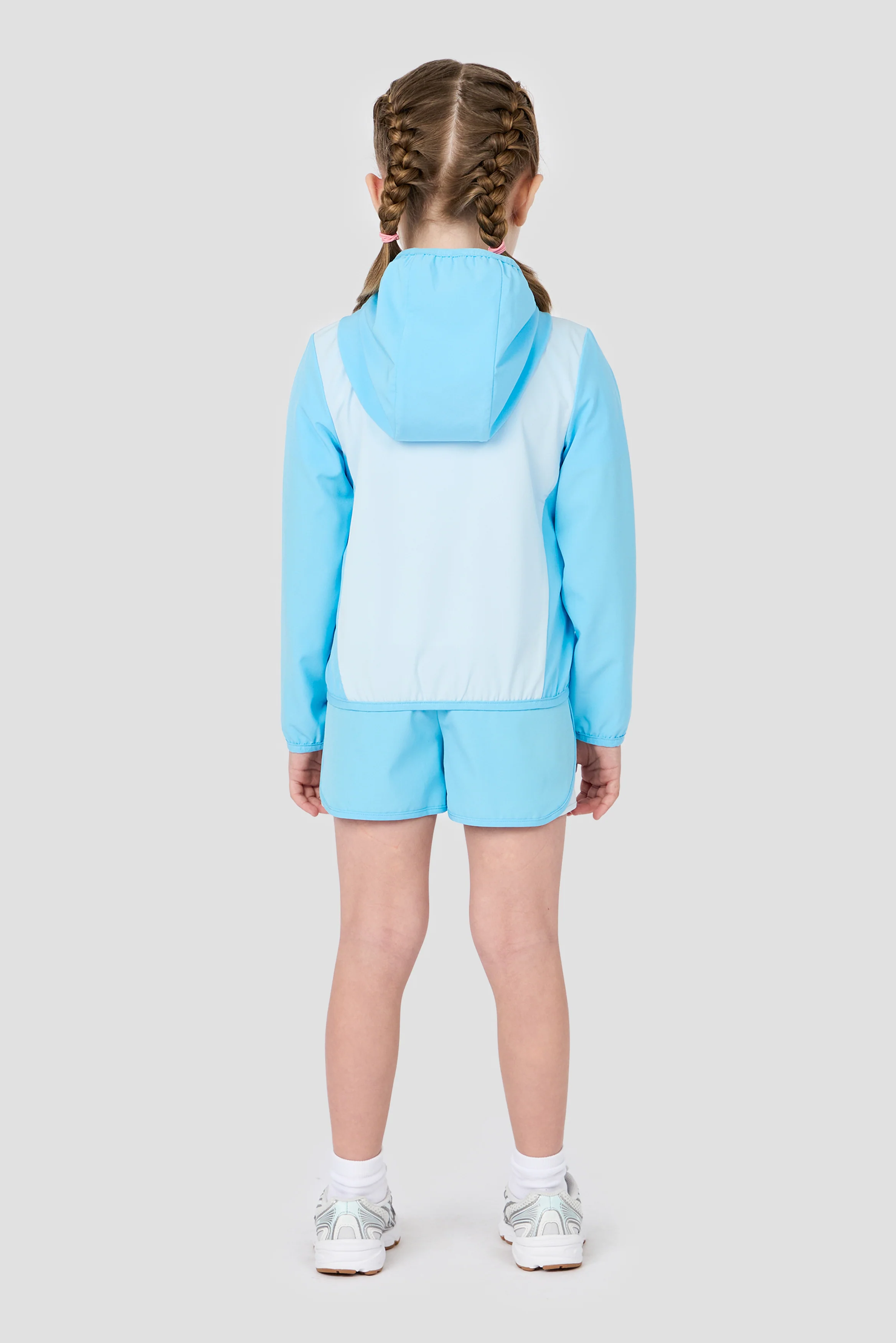 Infant Girls Bounce Windbreaker - Misty Blue/Seashell Blue - Image 2