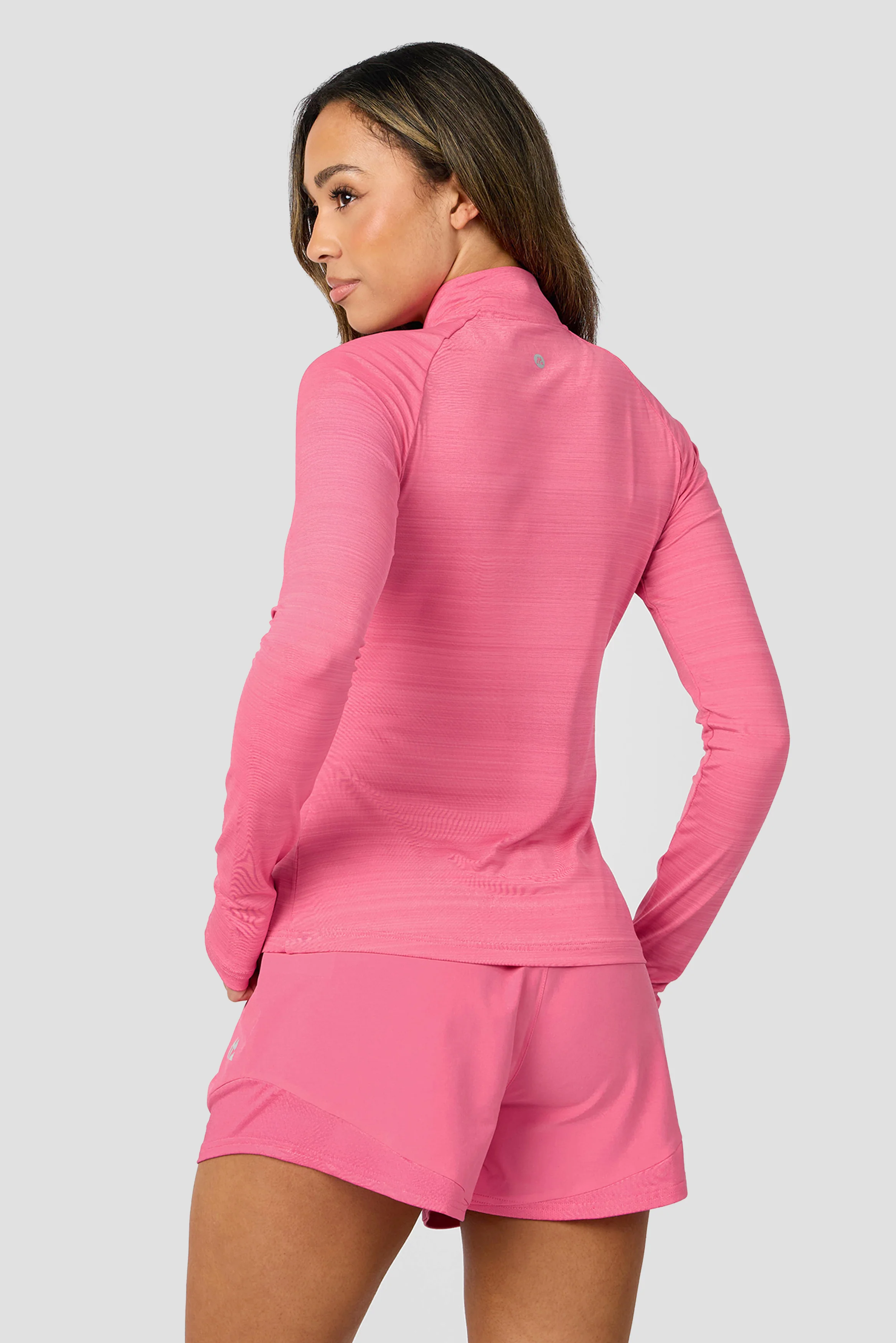 Breathe 1/4 Zip - Peony Pink - Image 2
