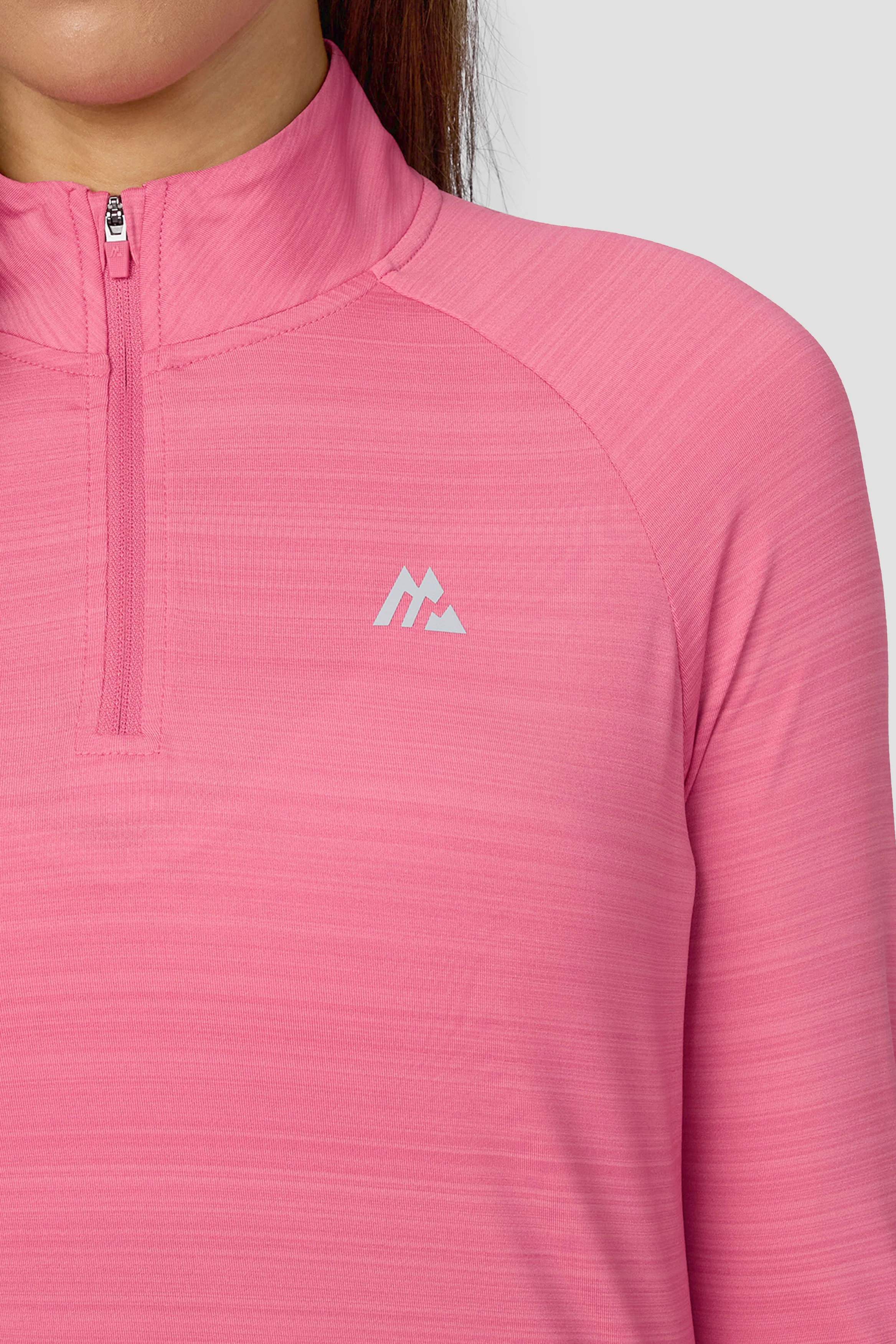 Breathe 1/4 Zip - Peony Pink - Image 3