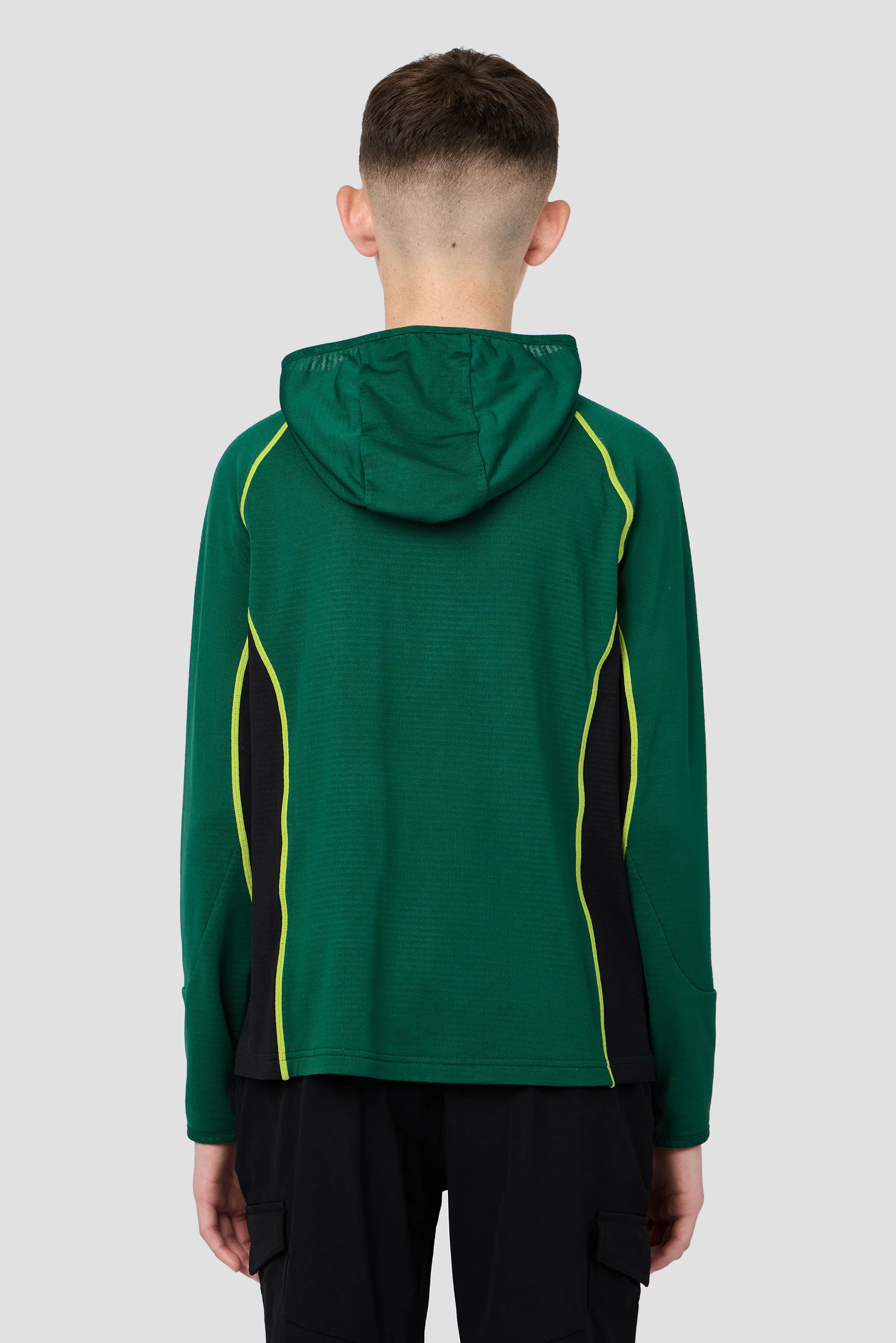 Boys Brink Polartec® Fleece Hood - Evergreen/Black - Image 2