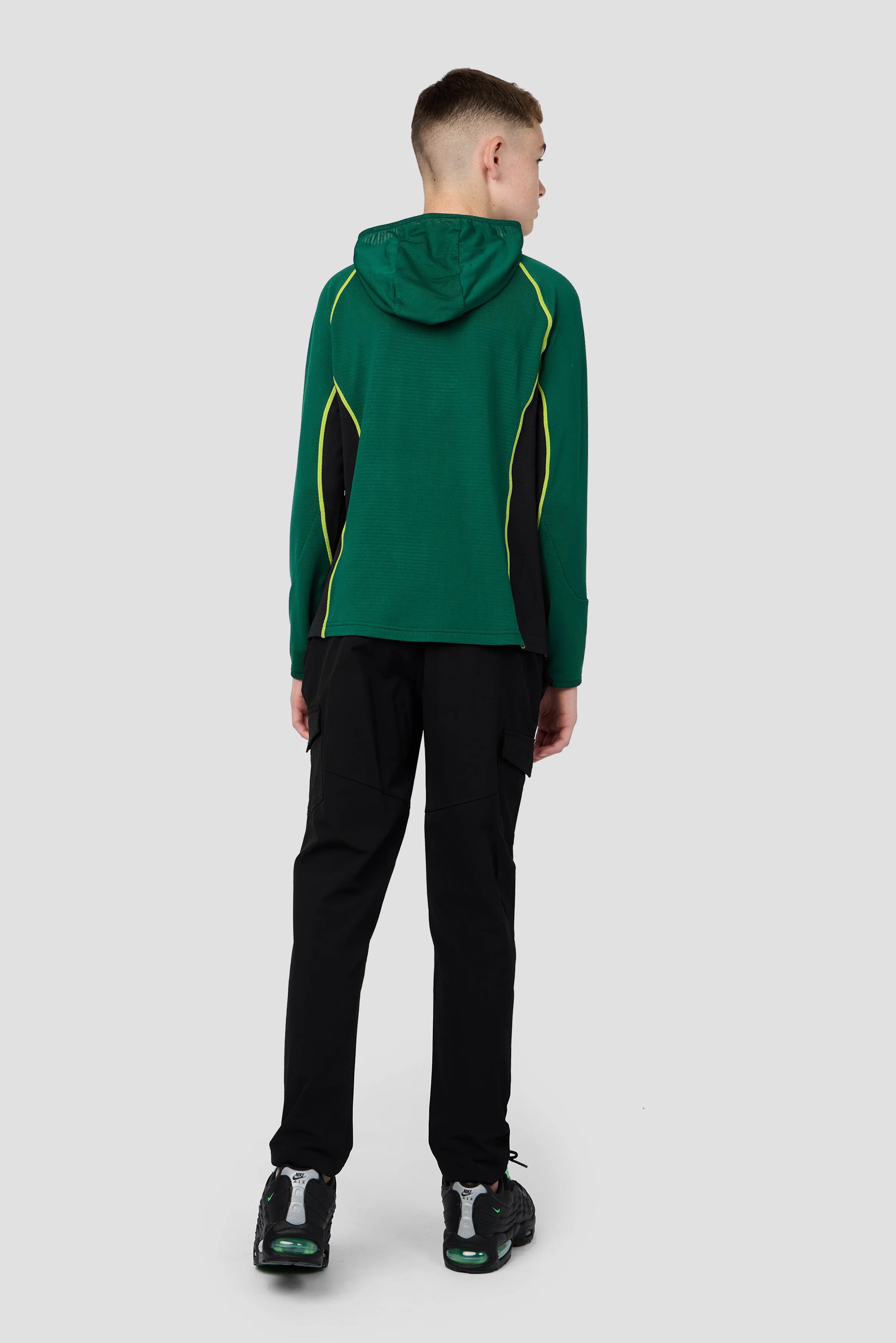 Boys Brink Polartec® Fleece Hood - Evergreen/Black - Image 4