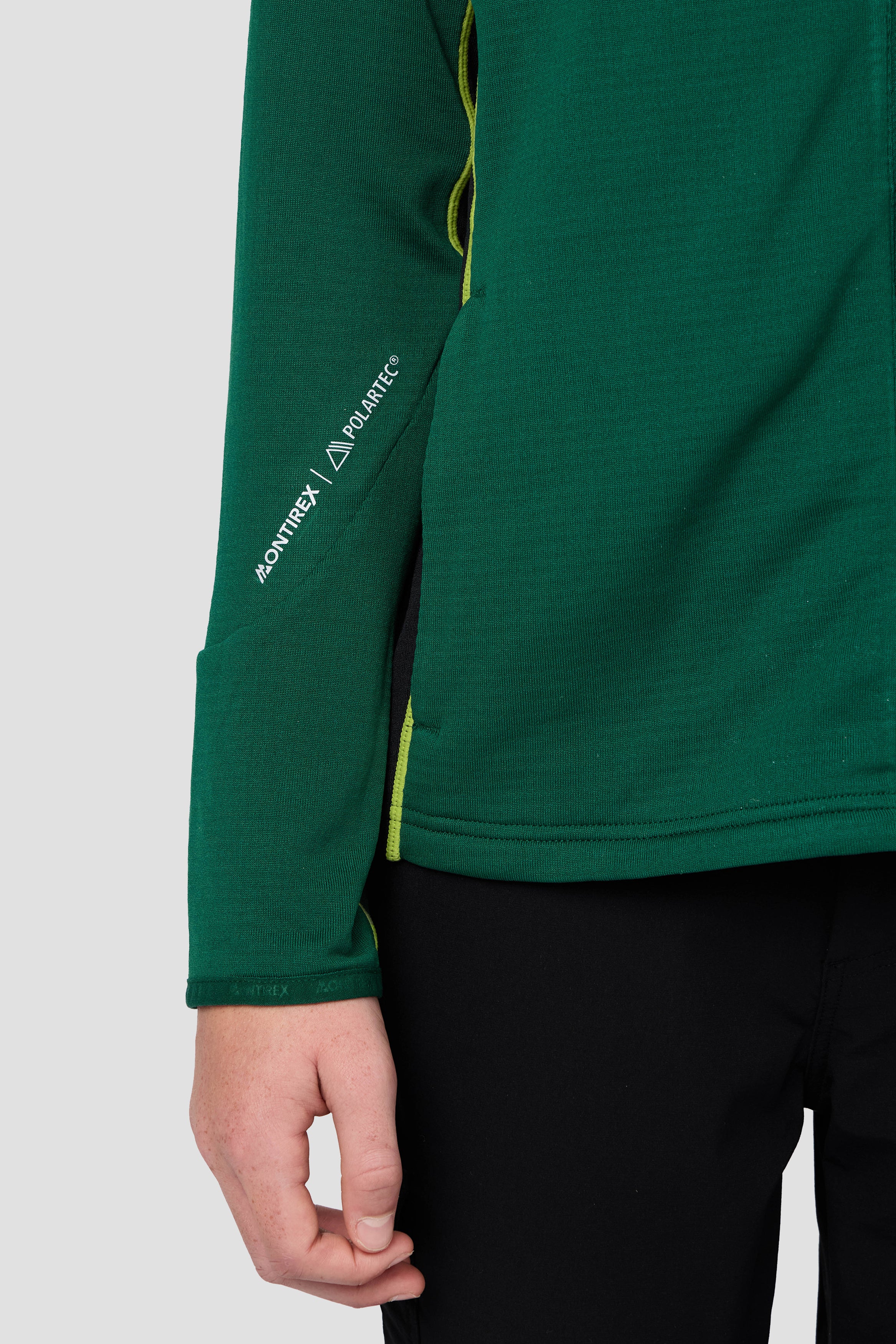 Boys Brink Polartec® Fleece Hood - Evergreen/Black - Image 5