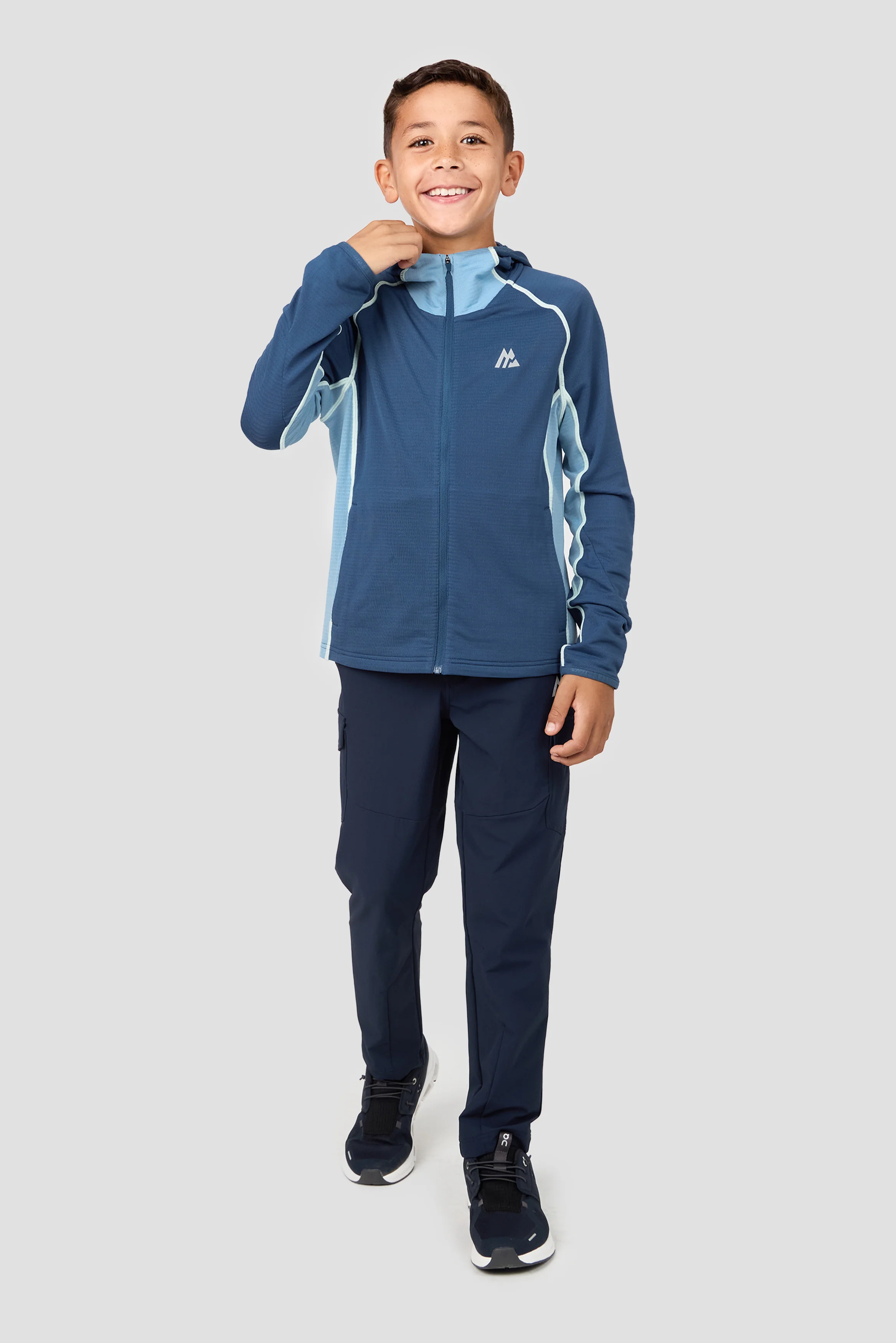 Boys Brink Polartec® Fleece Hood - Naval/Midnight Blue - Image 3