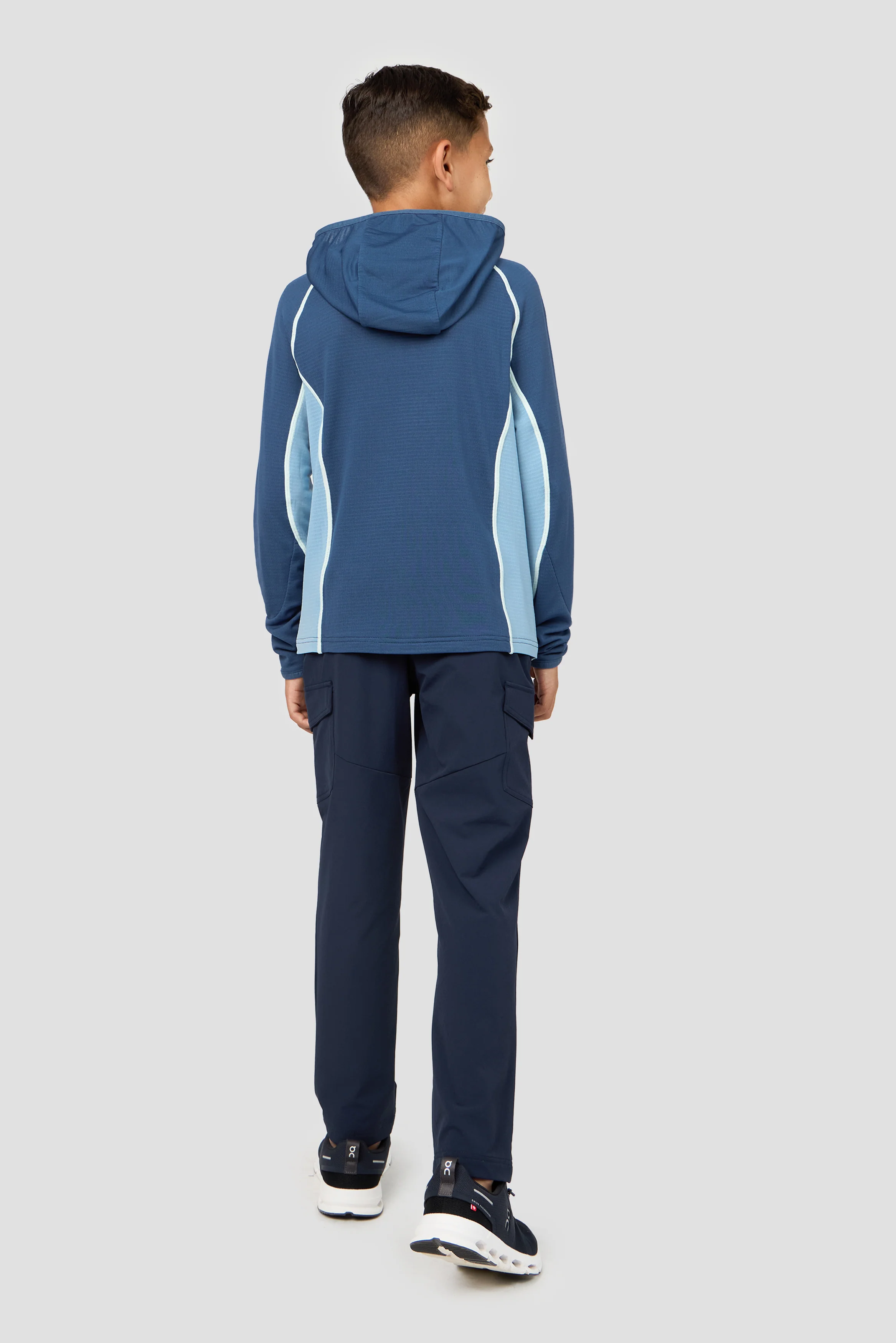 Boys Brink Polartec® Fleece Hood - Naval/Midnight Blue - Image 4