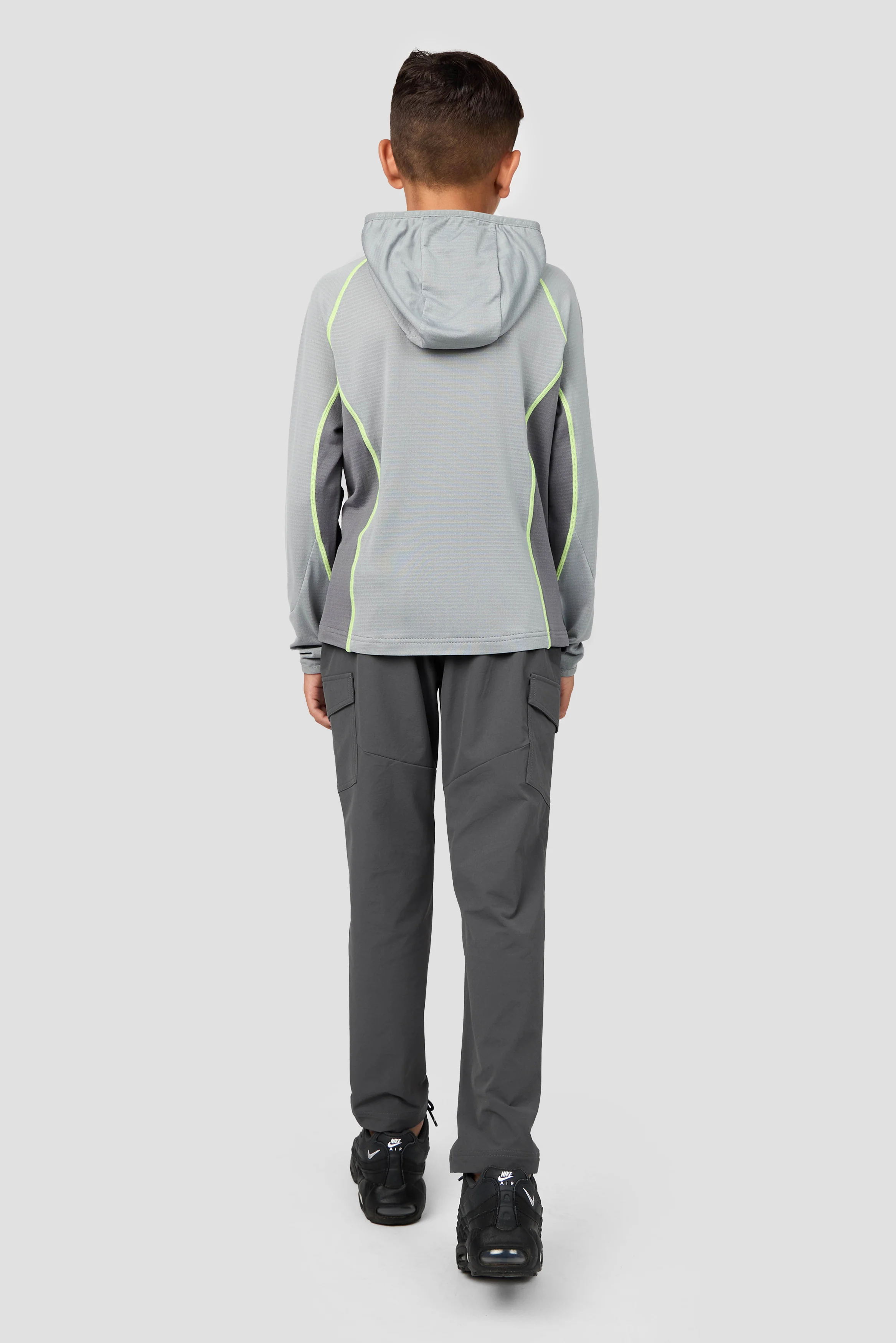 Boys Brink Polartec® Fleece Hood - Platinum Grey/Cement Grey - Image 4