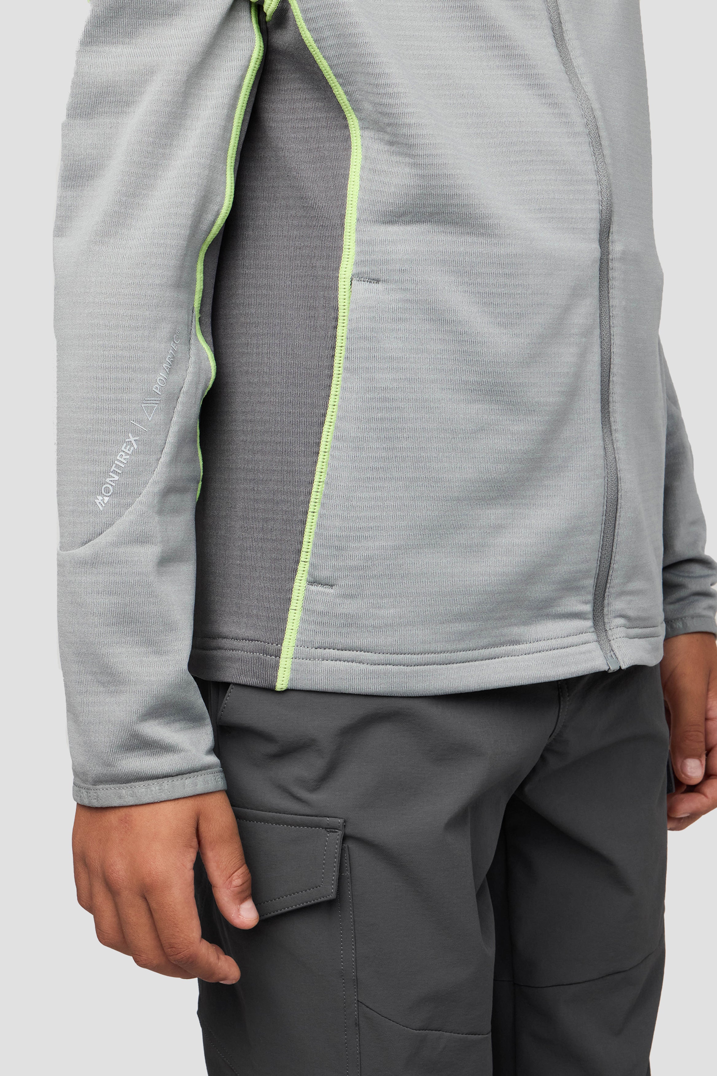 Boys Brink Polartec® Fleece Hood - Platinum Grey/Cement Grey - Image 7