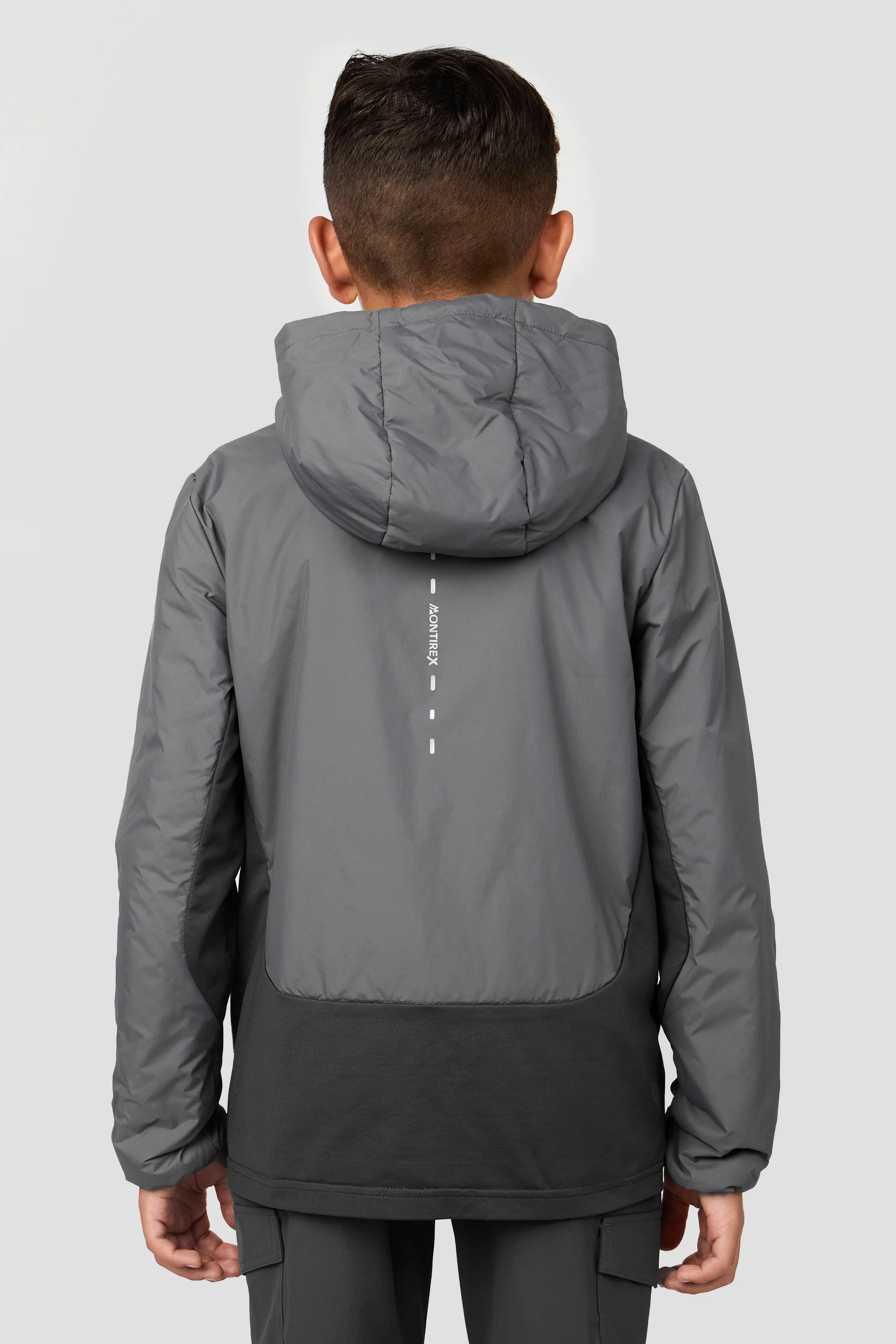 Boys Cache Jacket - Cement Grey/Asphalt - Image 2