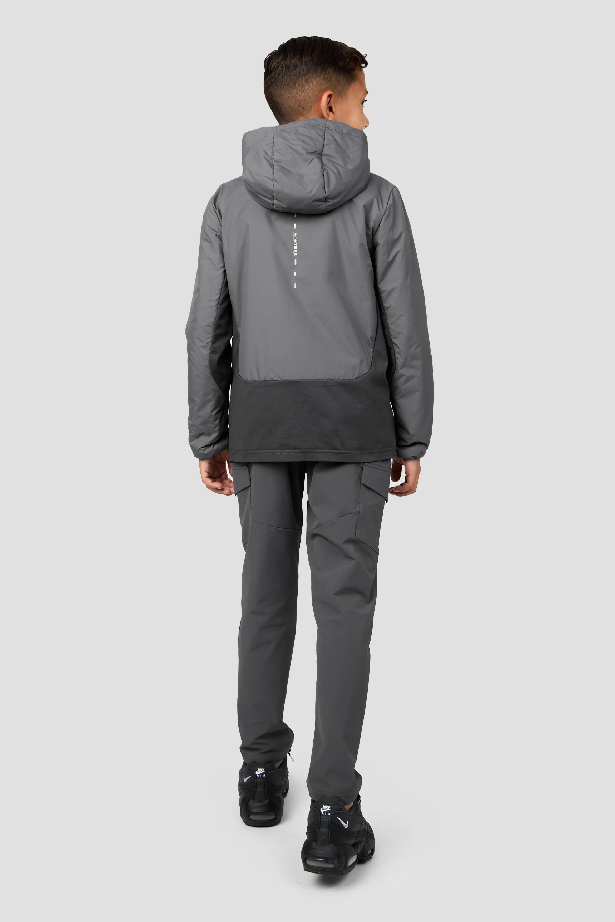 Boys Cache Jacket - Cement Grey/Asphalt - Image 4