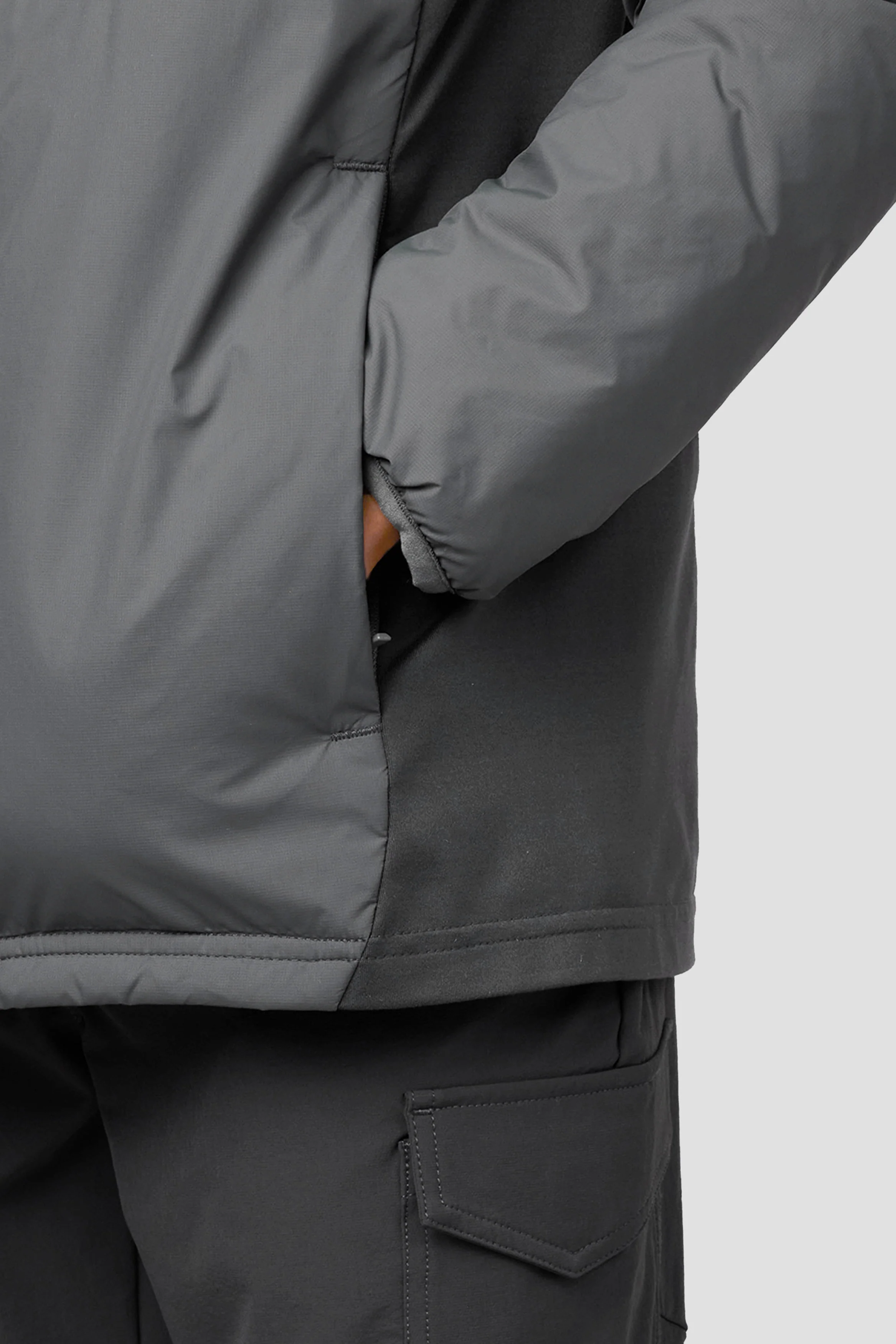 Boys Cache Jacket - Cement Grey/Asphalt - Image 5