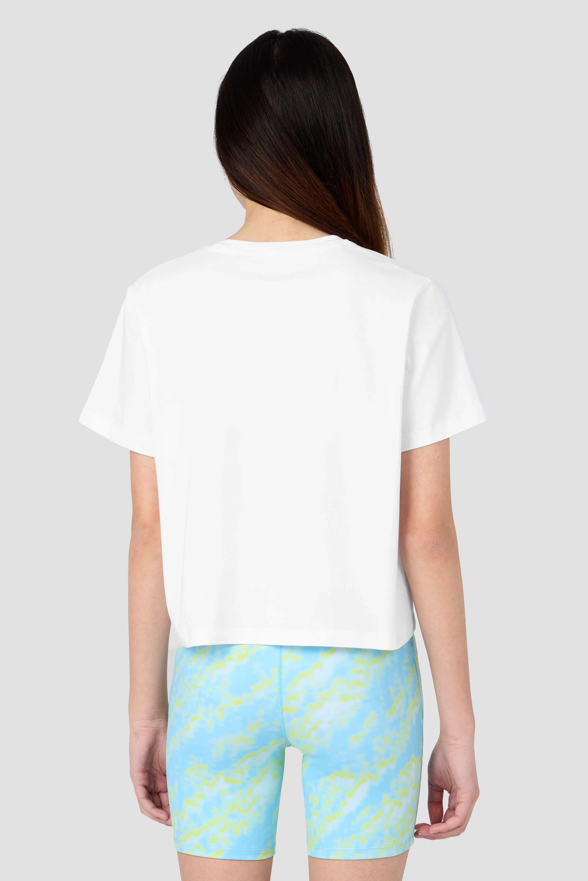 Girls Celeste Graphic T-Shirt - White/Seashell Blue/Misty Blue/Apple - Image 2