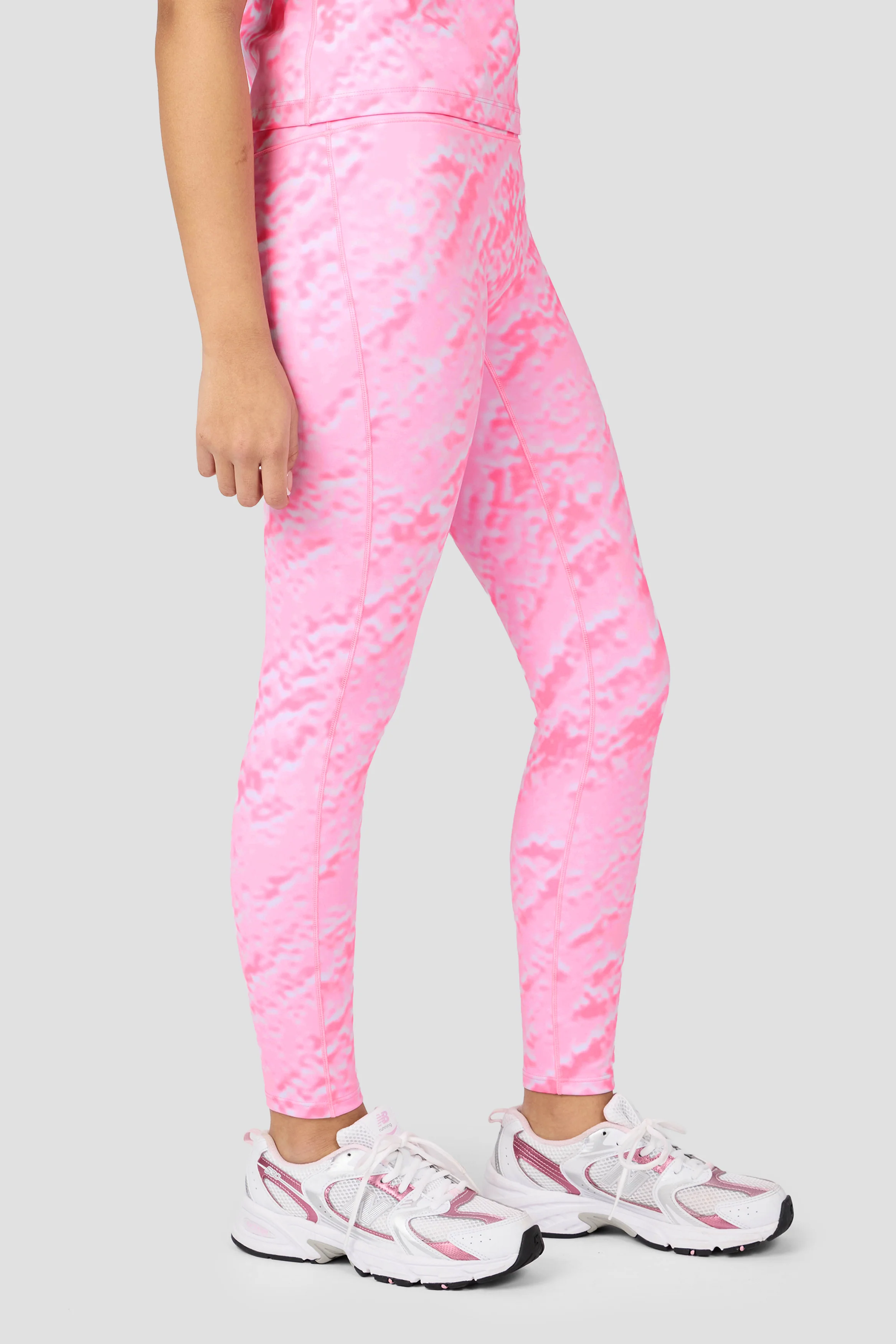 Girls Celeste Legging - Candy Floss/Fuchsia/White - Image 2