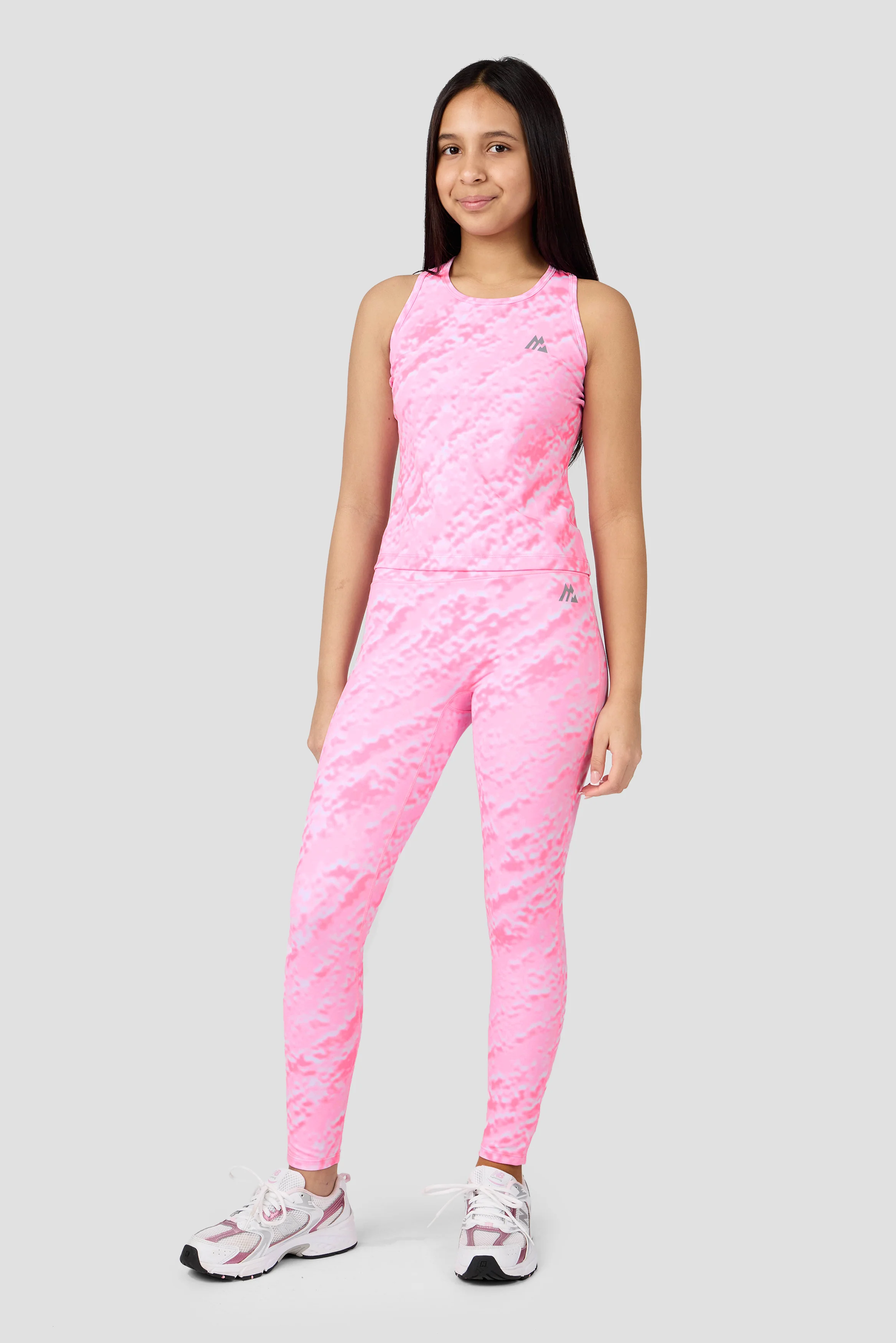 Girls Celeste Legging - Candy Floss/Fuchsia/White - Image 3