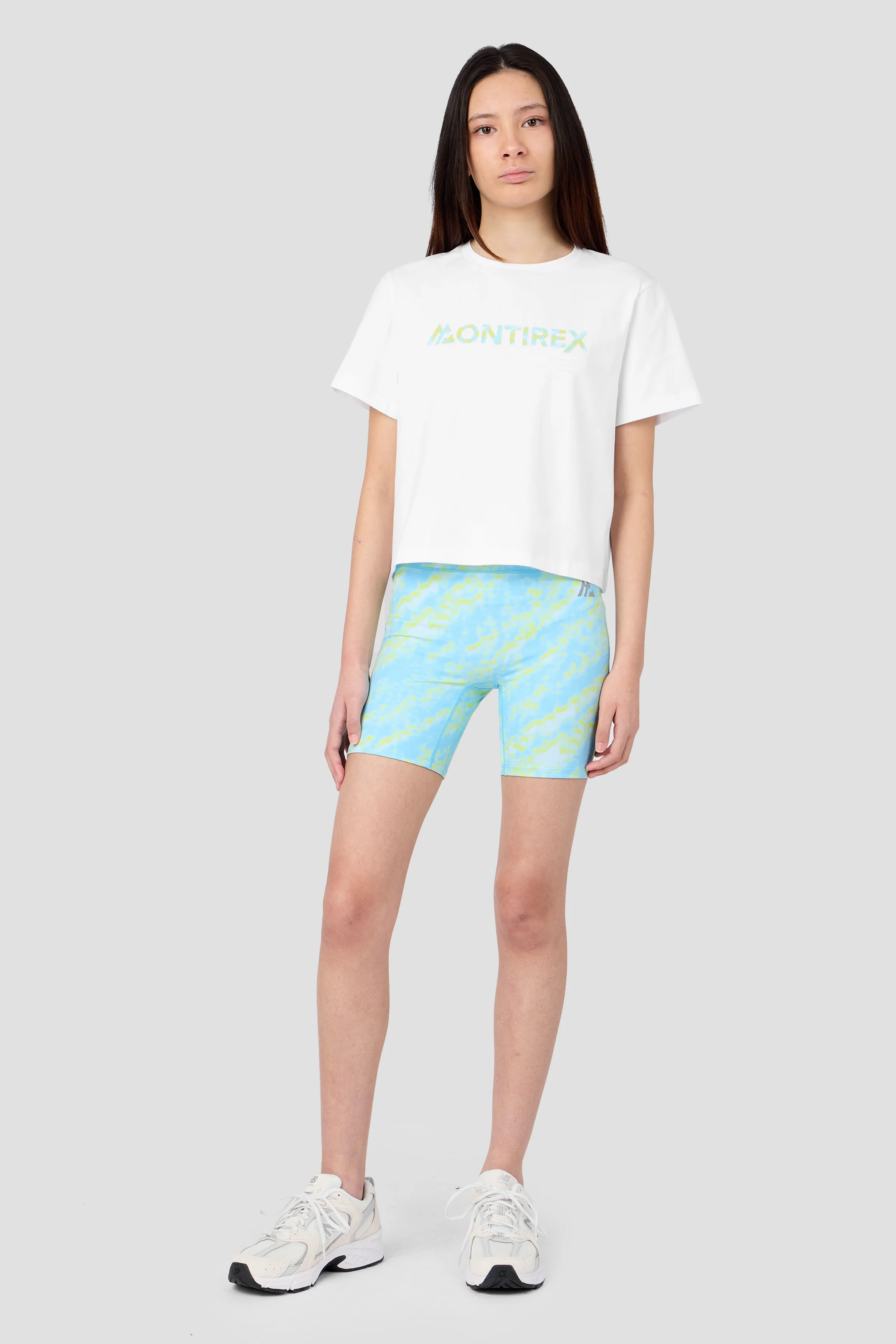 Girls Celeste Short - Seashell Blue/Misty Blue/Apple - Image 3