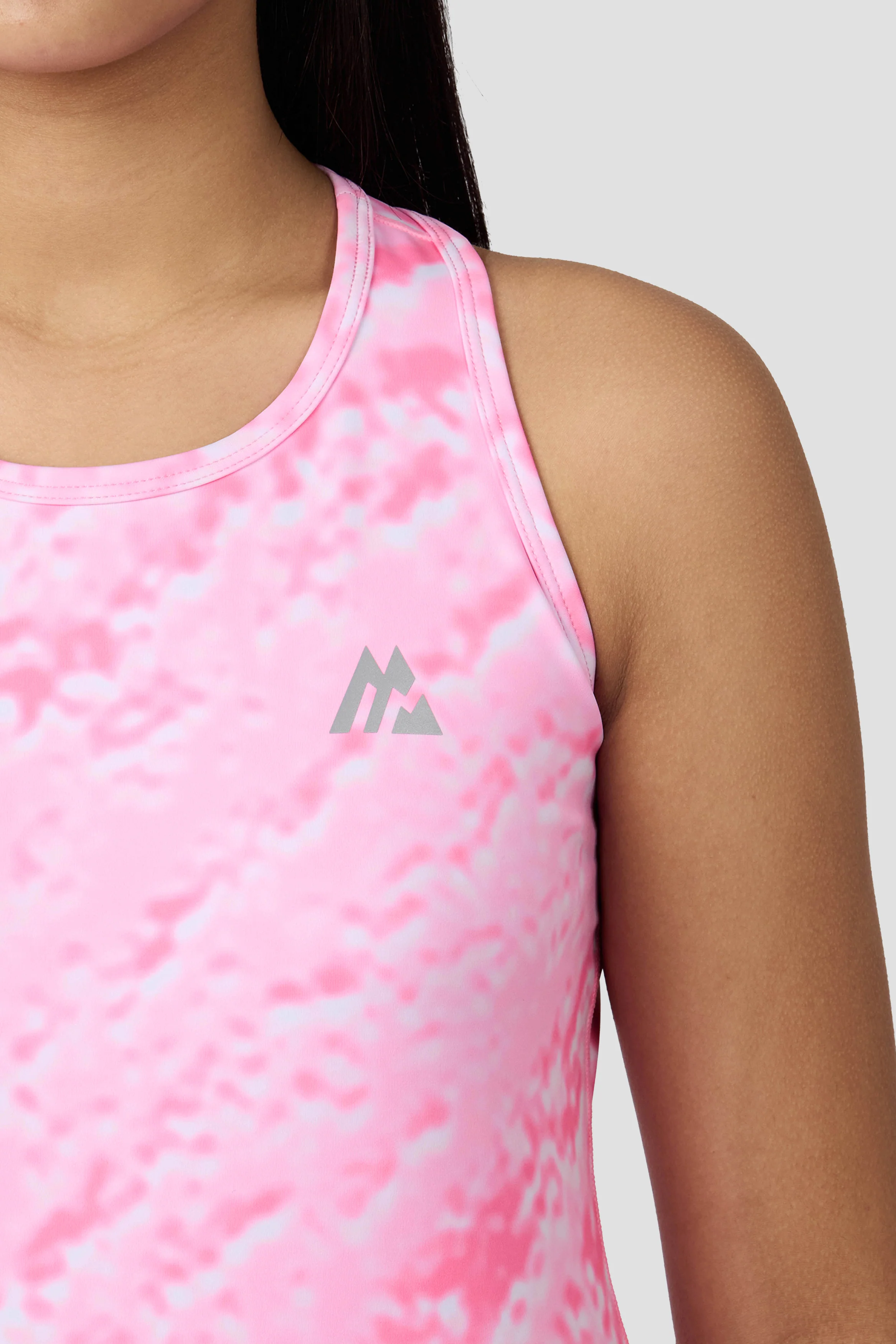 Girls Celeste Tank - Candy Floss/Fuchsia/White - Image 5