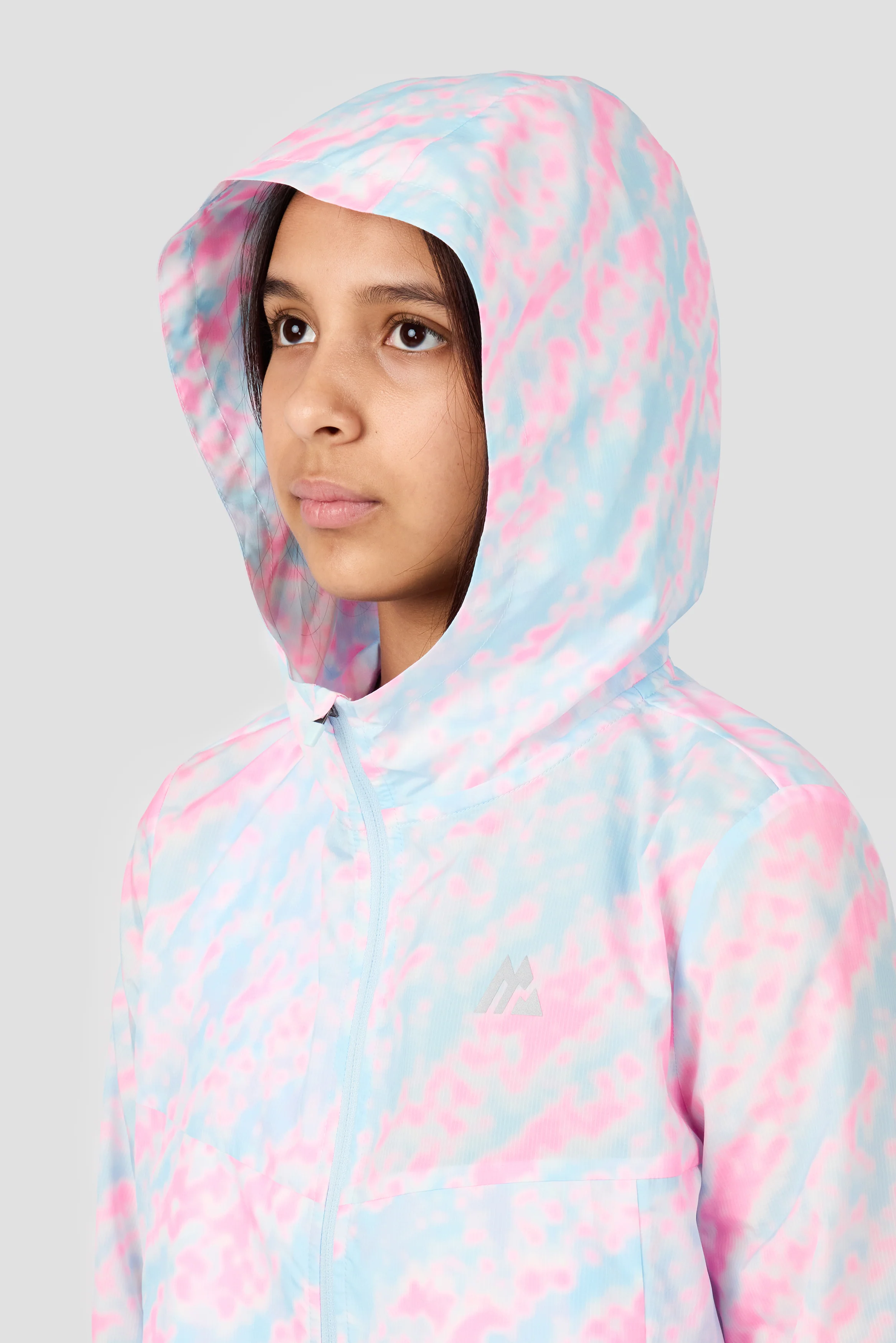 Girls Celeste Windbreaker - Misty Blue/Candy Floss/White - Image 5