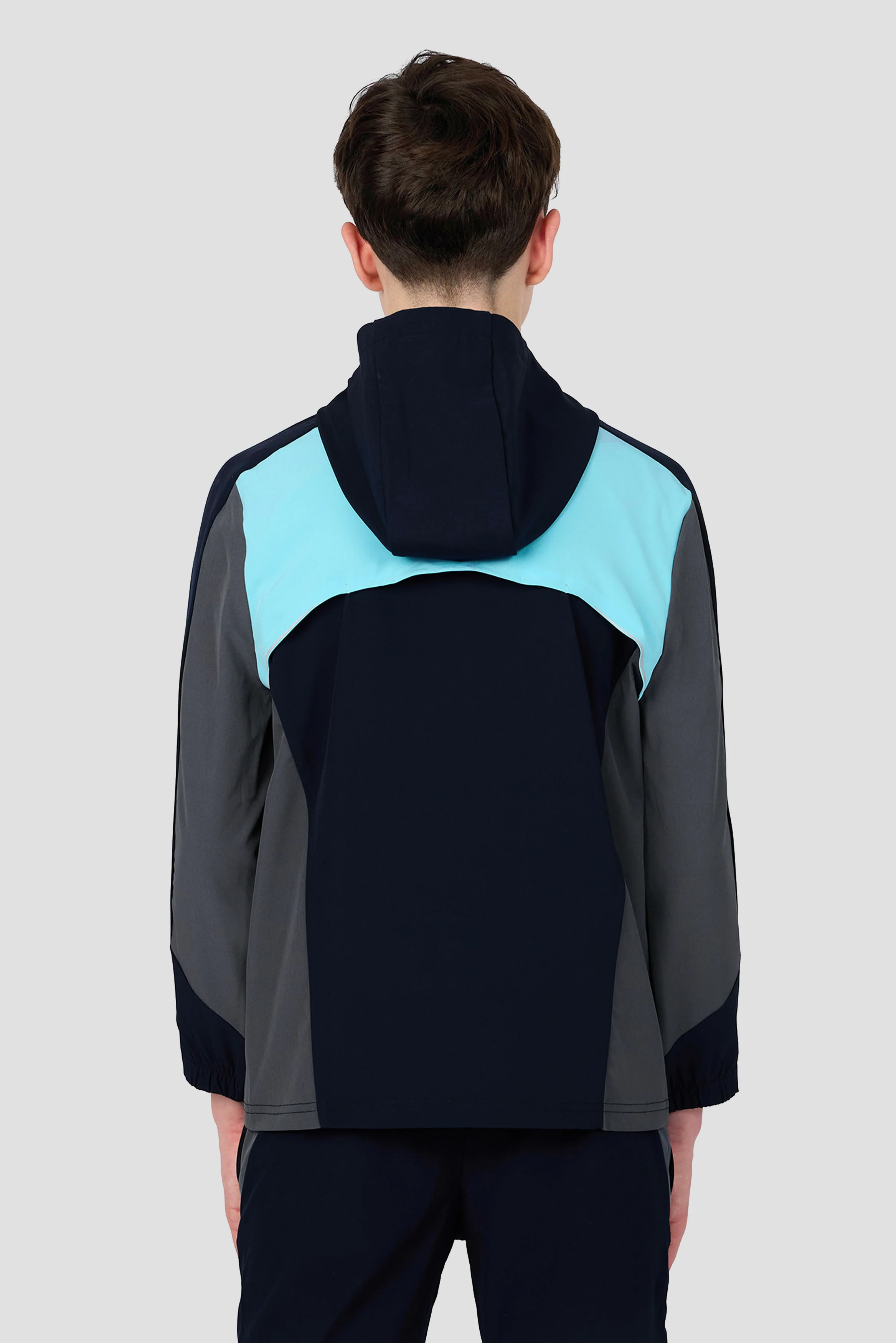 Boys Cerberus Jacket - Navy Void/Neon Sky/Slate Grey - Image 2