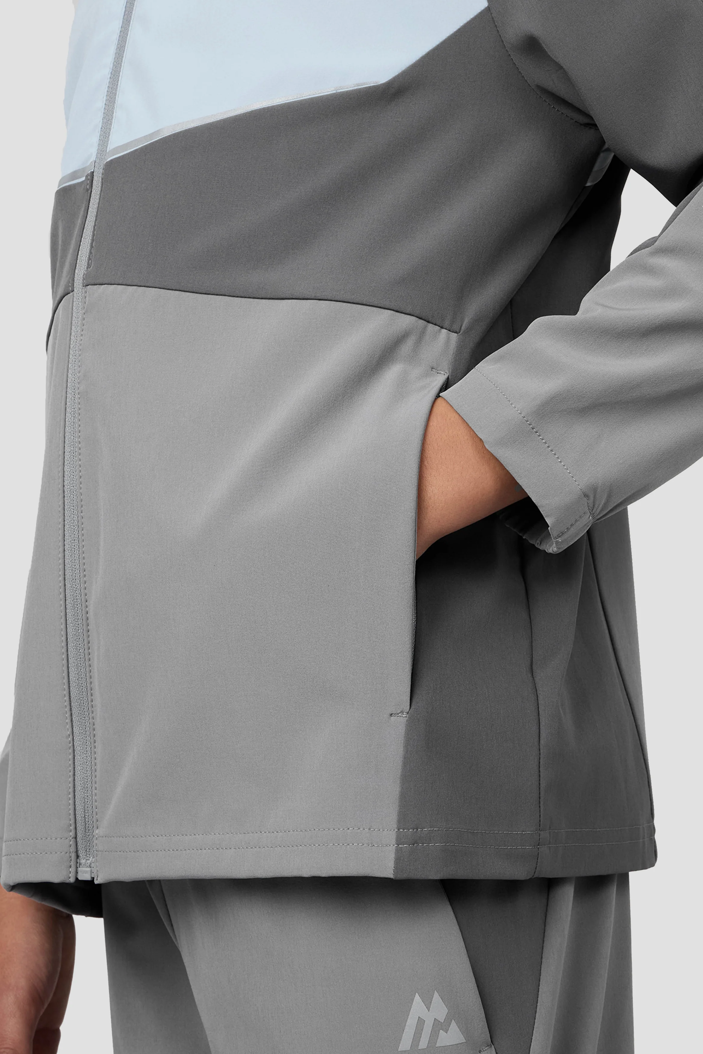 Boys Cerberus Jacket - Platinum Grey/Summer Mist/Cement Grey - Image 4