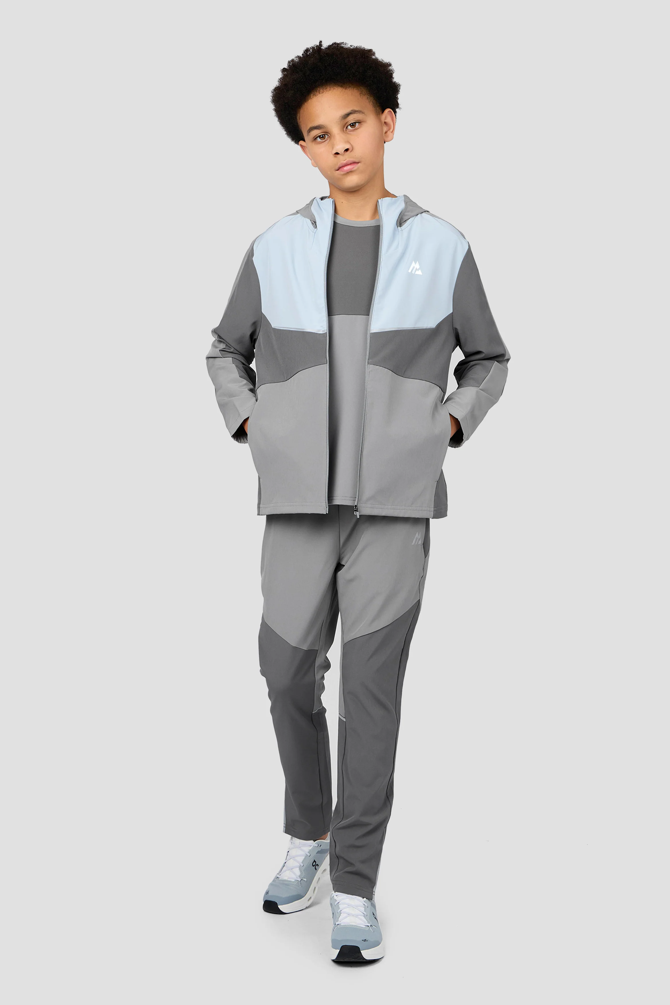 Boys Cerberus Jacket - Platinum Grey/Summer Mist/Cement Grey - Image 6