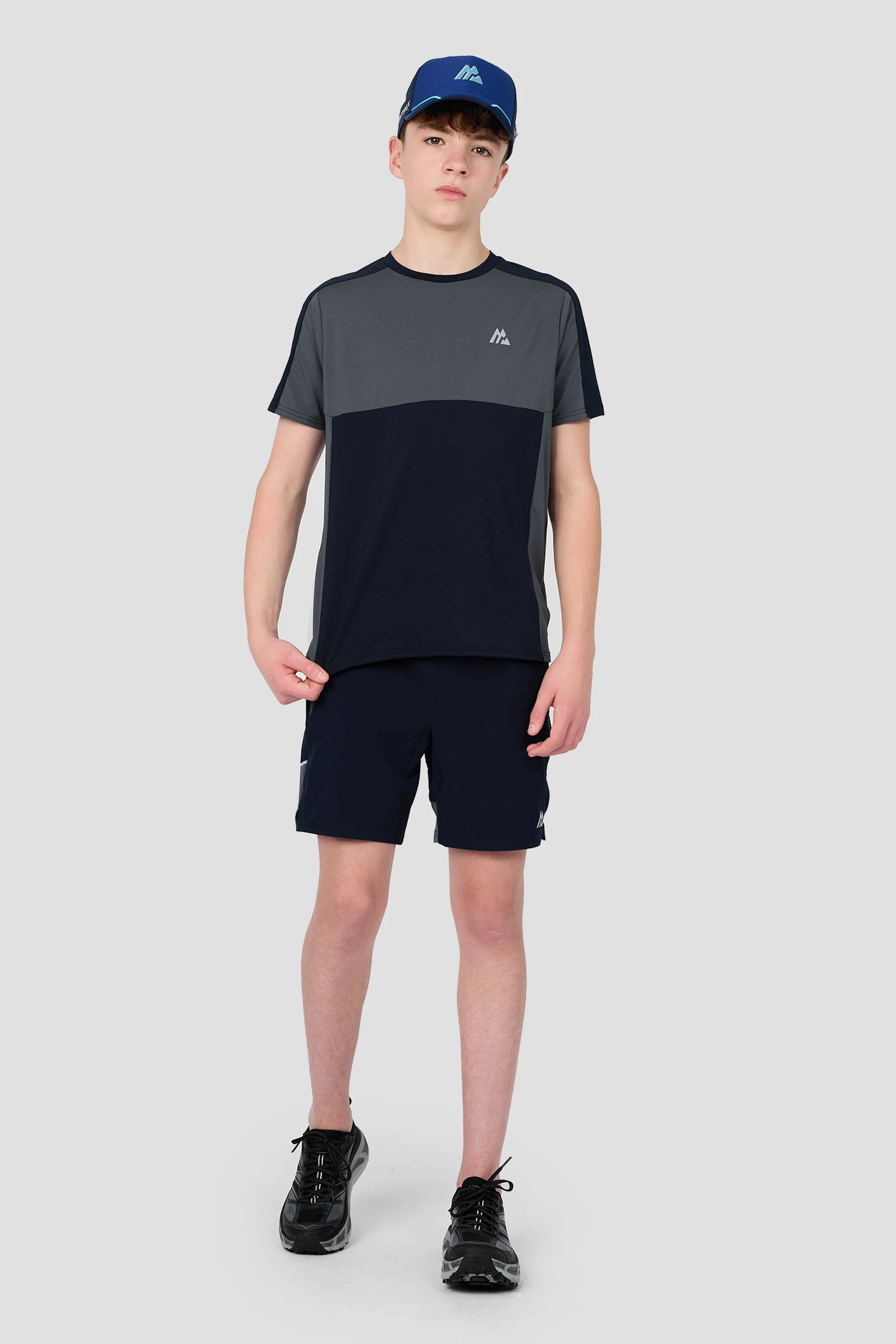 Boys Cerberus T-Shirt - Navy Void/Neon Sky/Slate Grey - Image 5