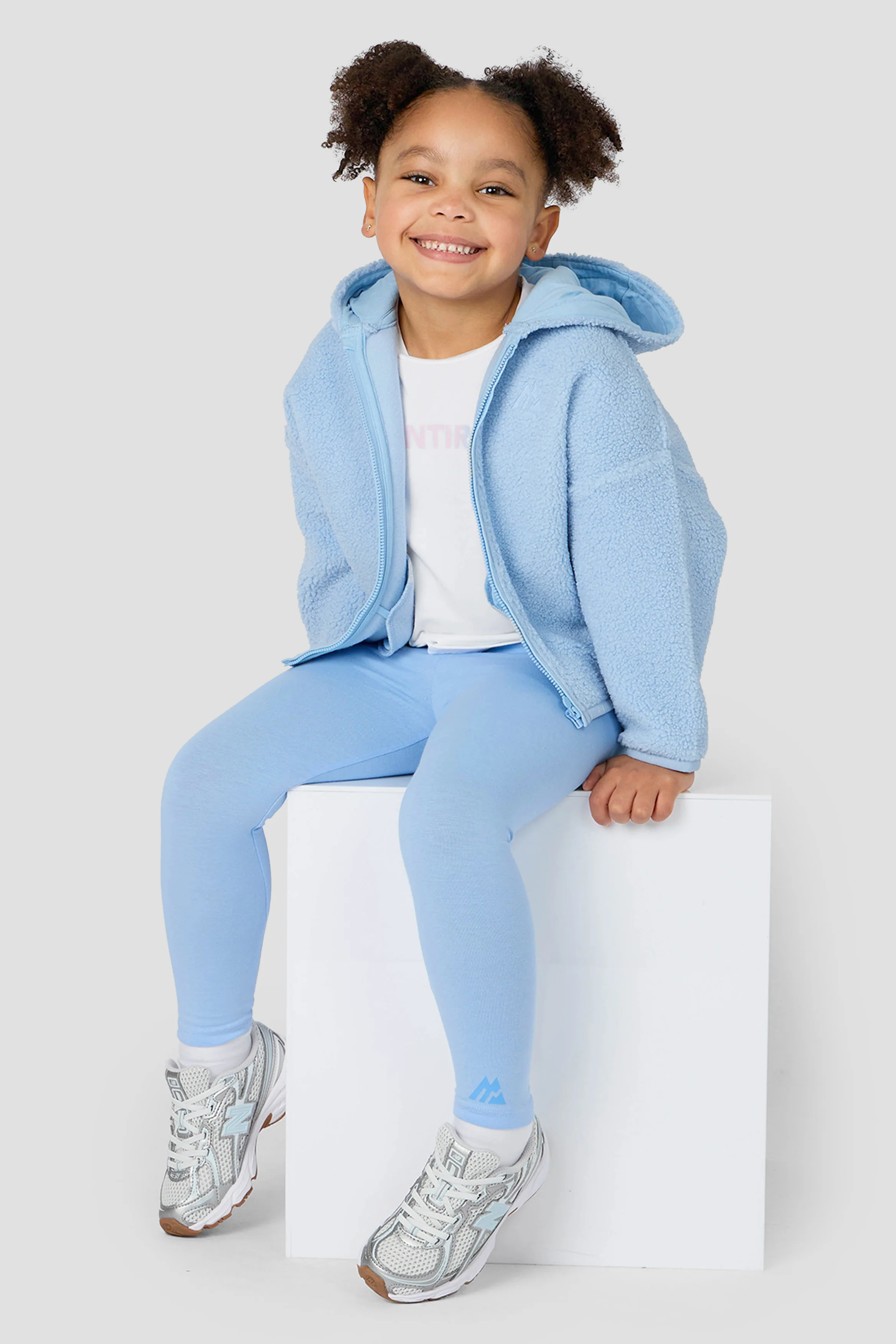 Infant Girls Cloud Hood - Baby Blue - Image 3