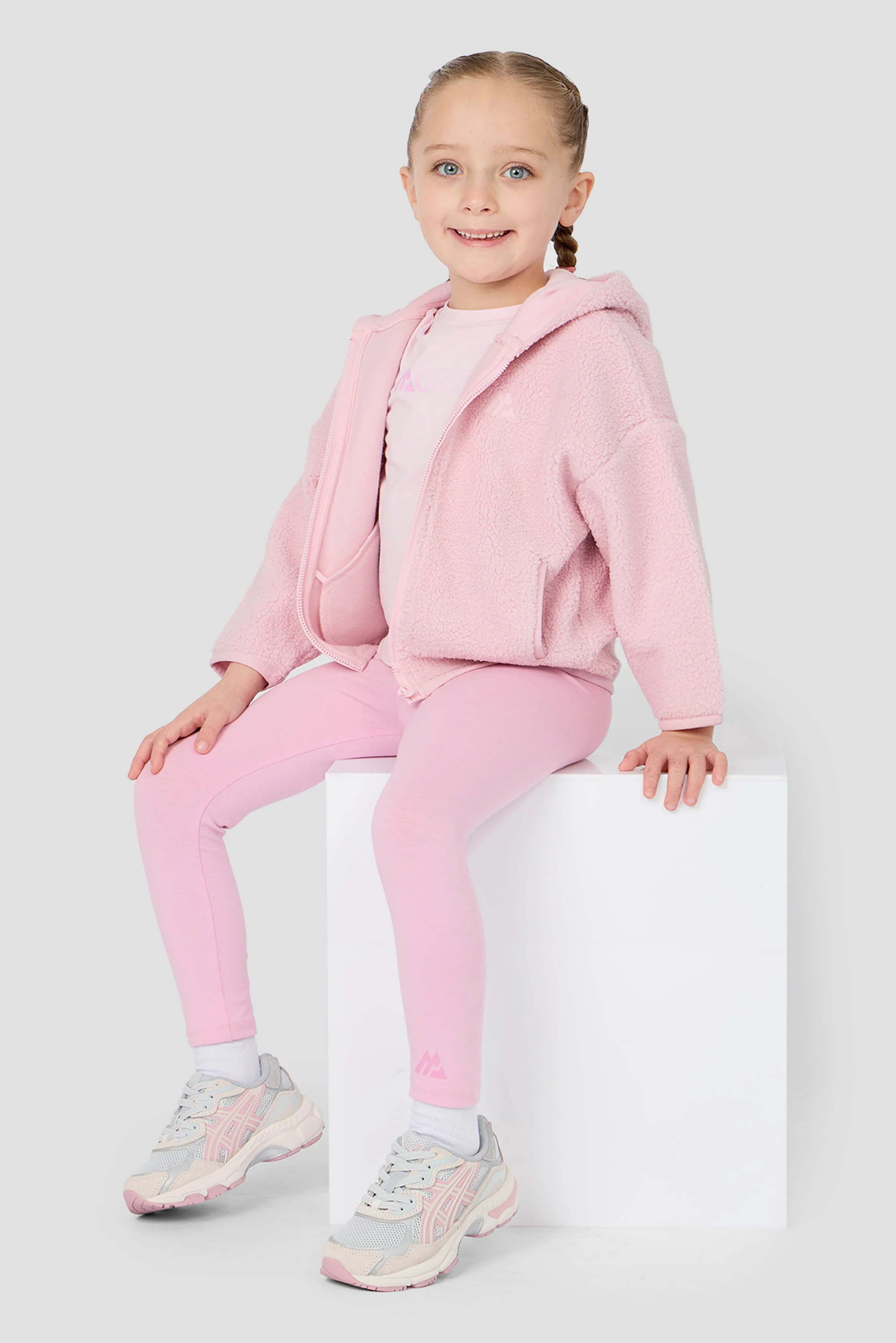 Infant Girls Cloud Hood - Light Pink - Image 3