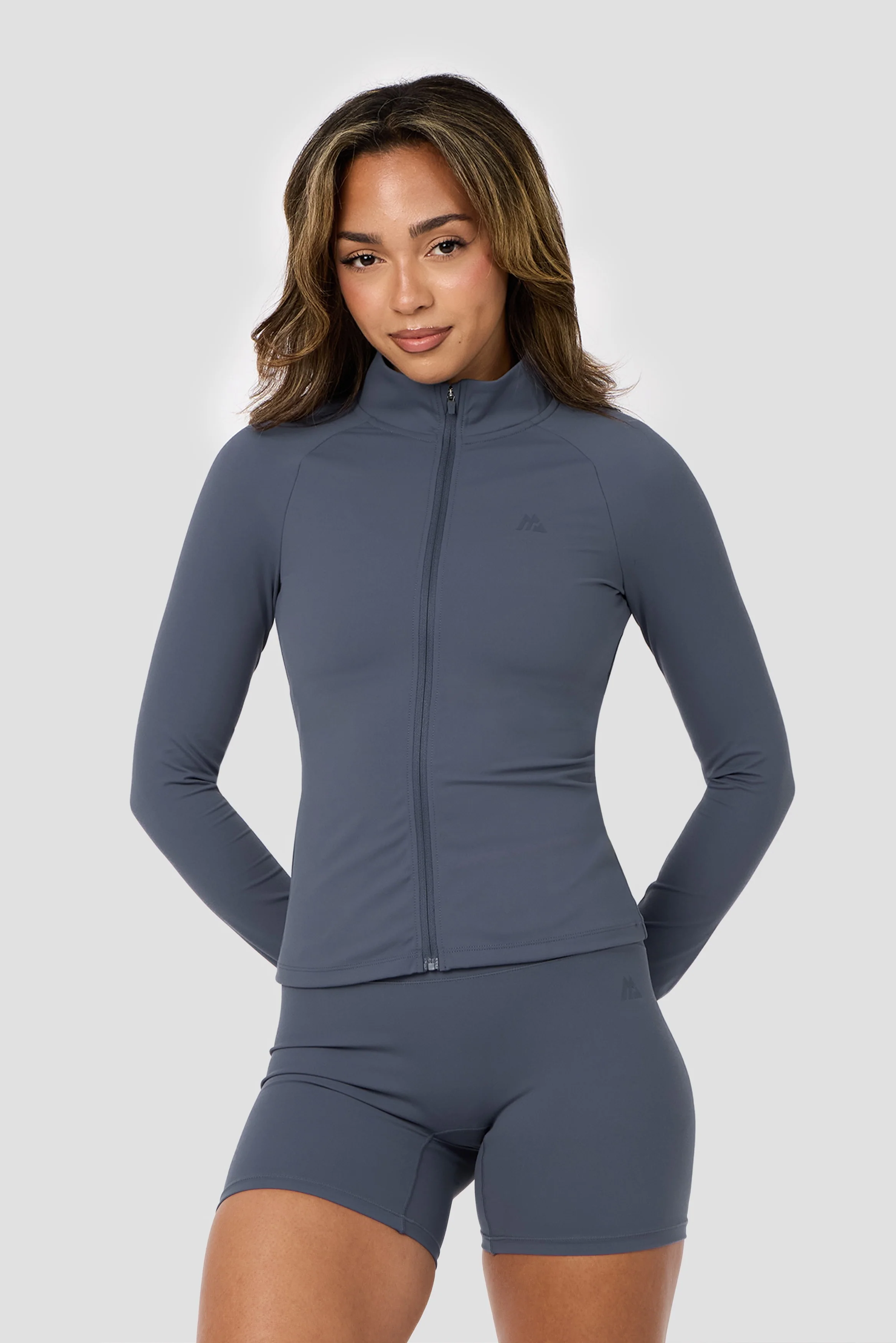 Form Full Zip - Greyed Indigo