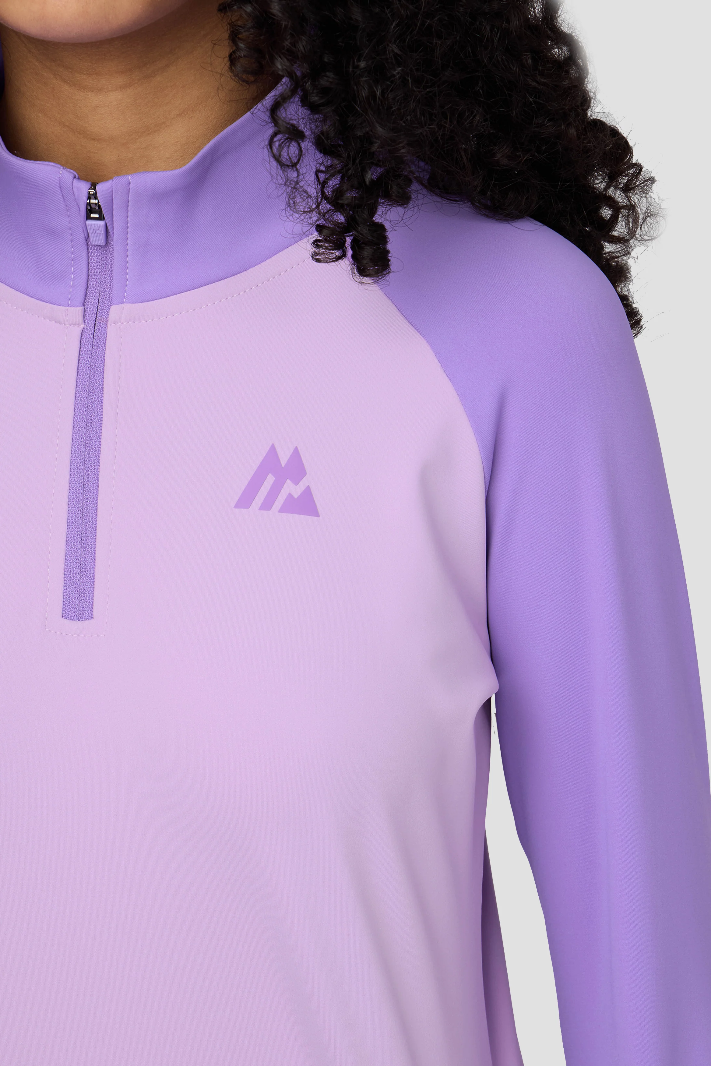 Girls Dash 1/4 Zip - Parma/Royal Purple - Image 3