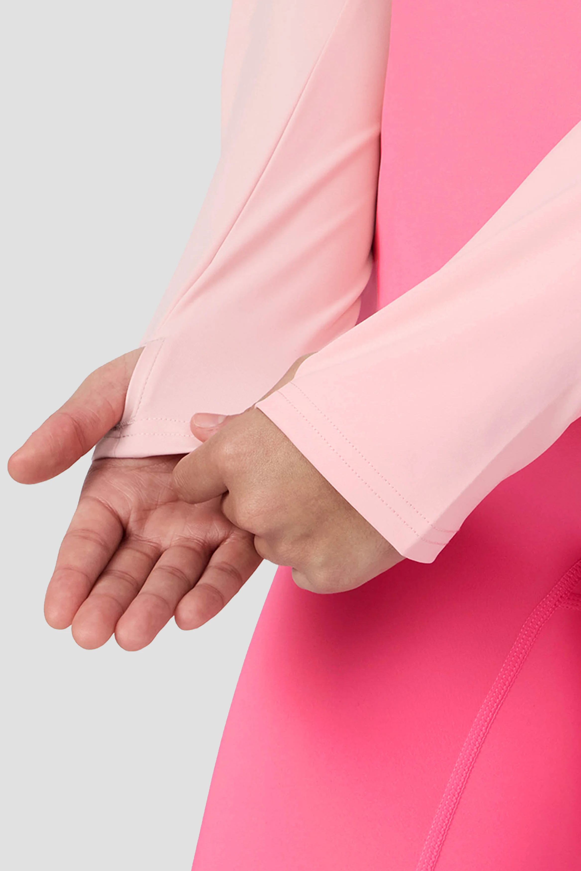 Girls Dash 1/4 Zip - Pink Blossom/Ballet - Image 4