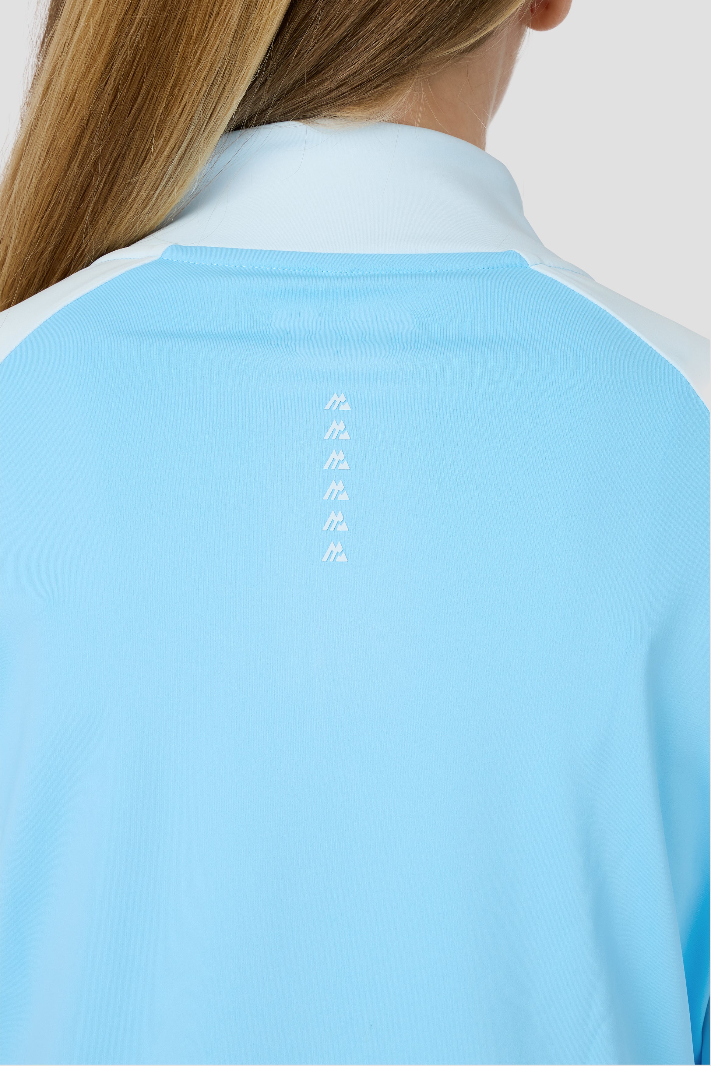 Girls Dash 1/4 Zip - Seashell Blue/Misty Blue - Image 5