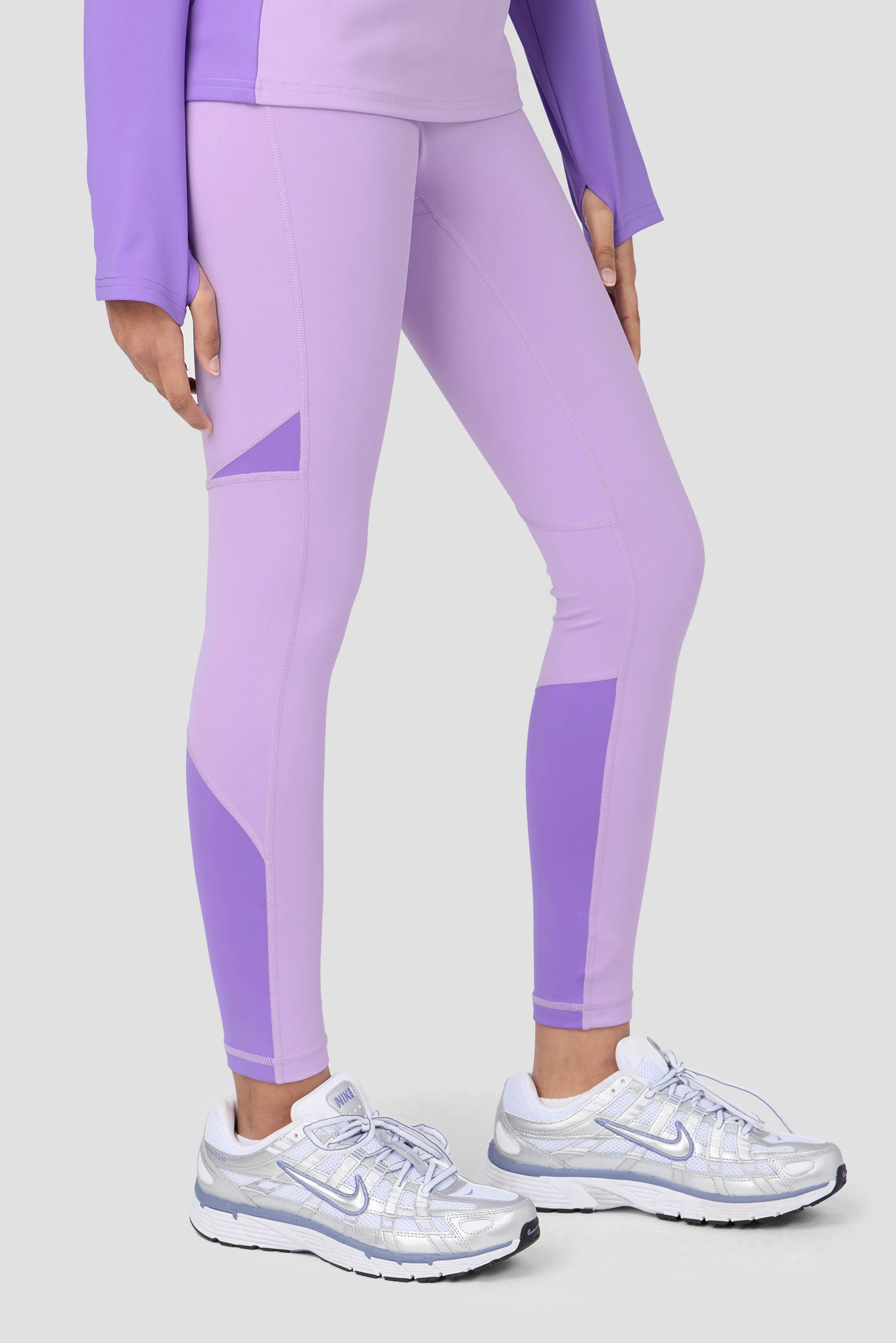 Girls Dash Legging - Parma/Royal Purple - Image 2