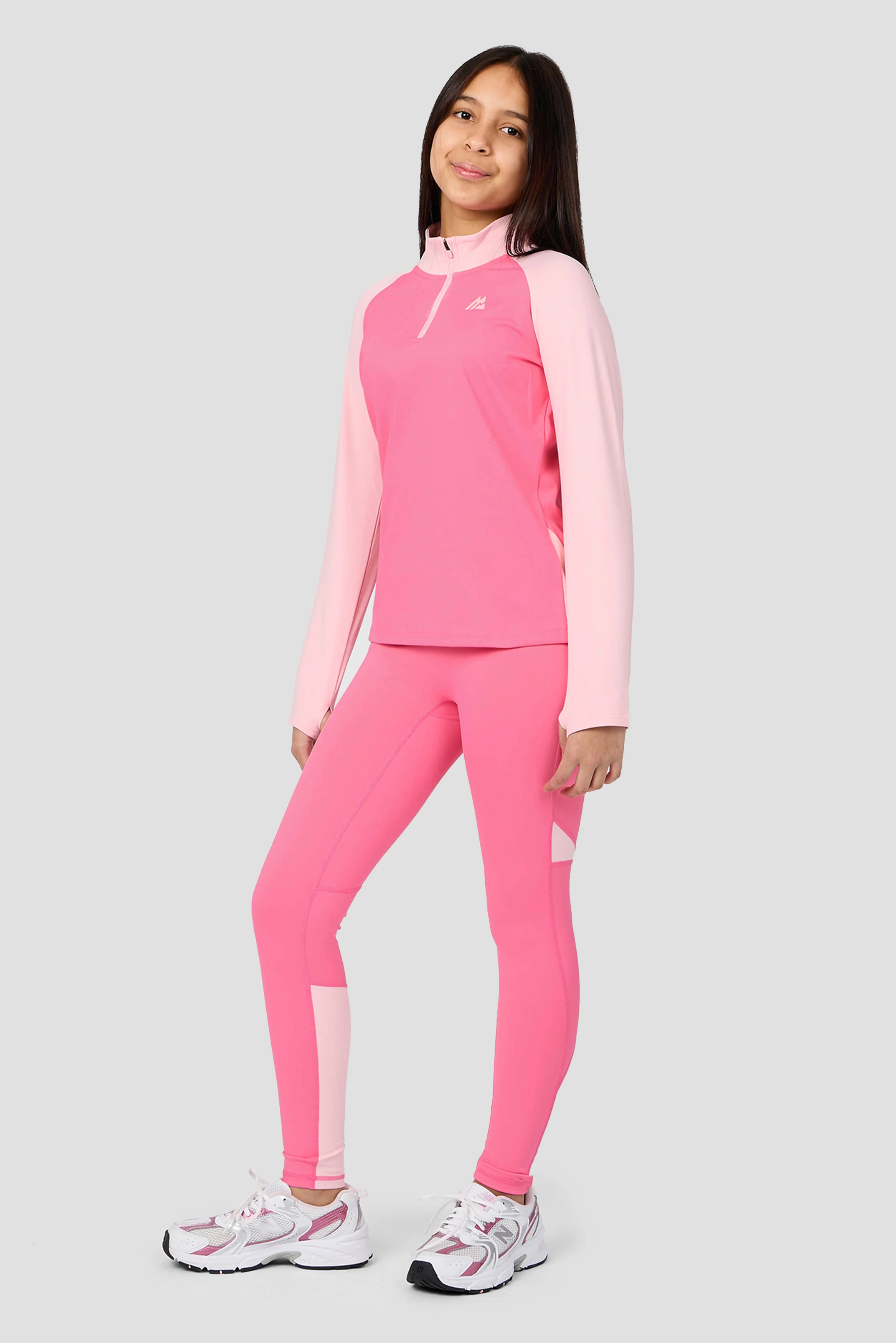 Girls Dash Legging - Pink Blossom/Ballet - Image 3