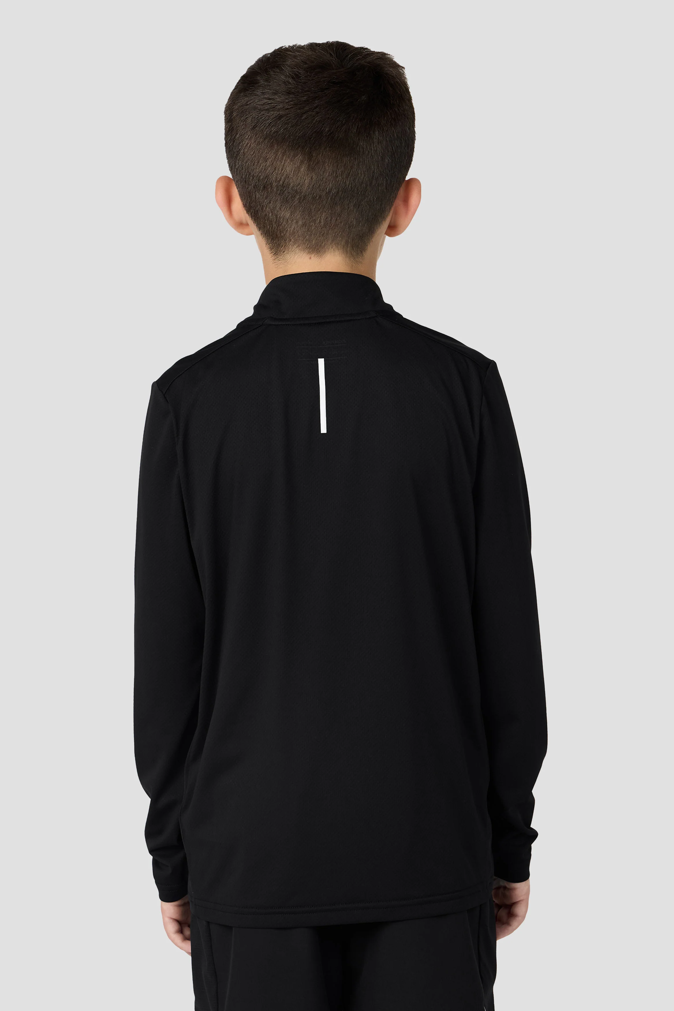 Boys Delta 1/4 Zip - Black - Image 2