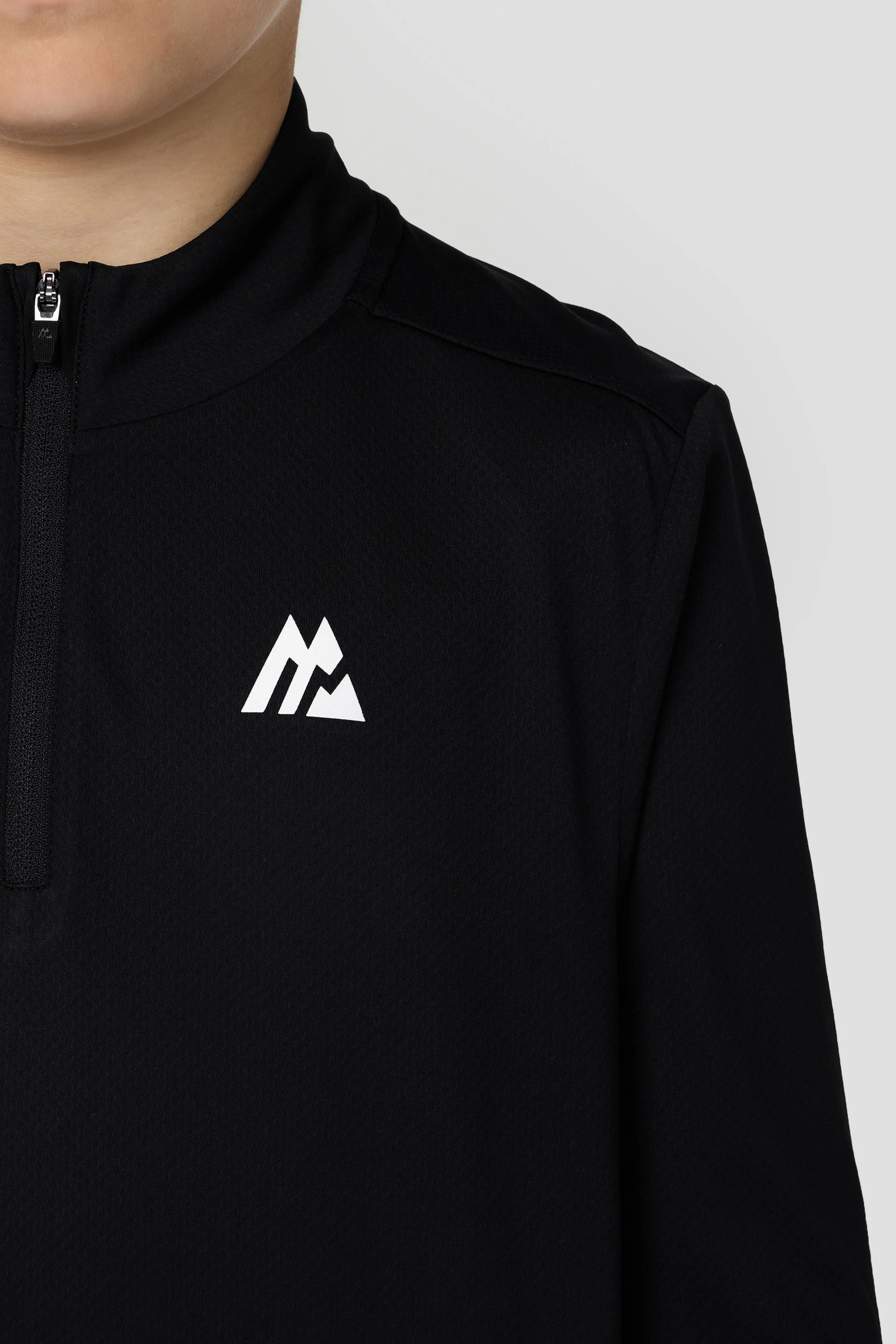 Boys Delta 1/4 Zip - Black - Image 4