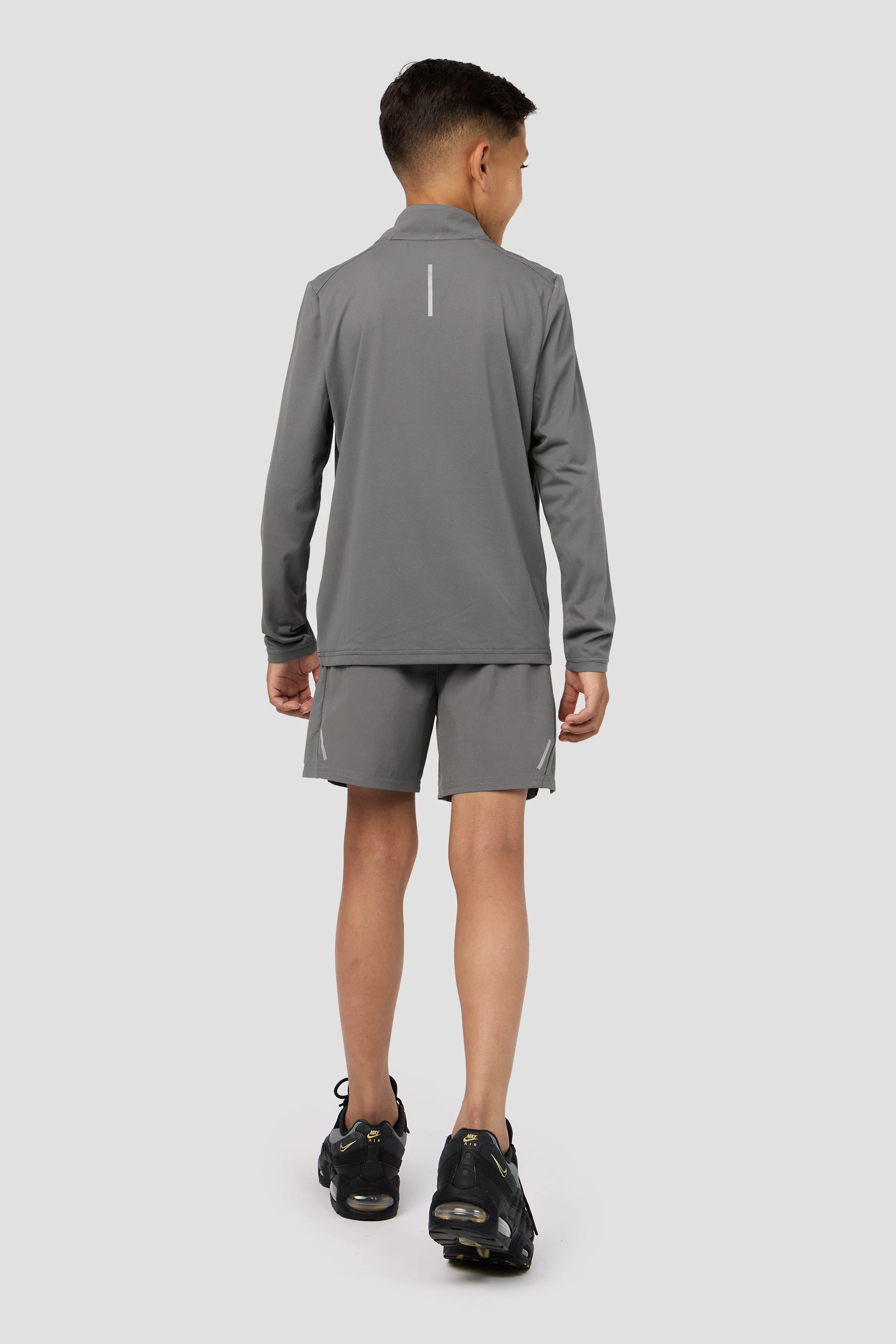 Boys Delta 1/4 Zip - Cement Grey - Image 4