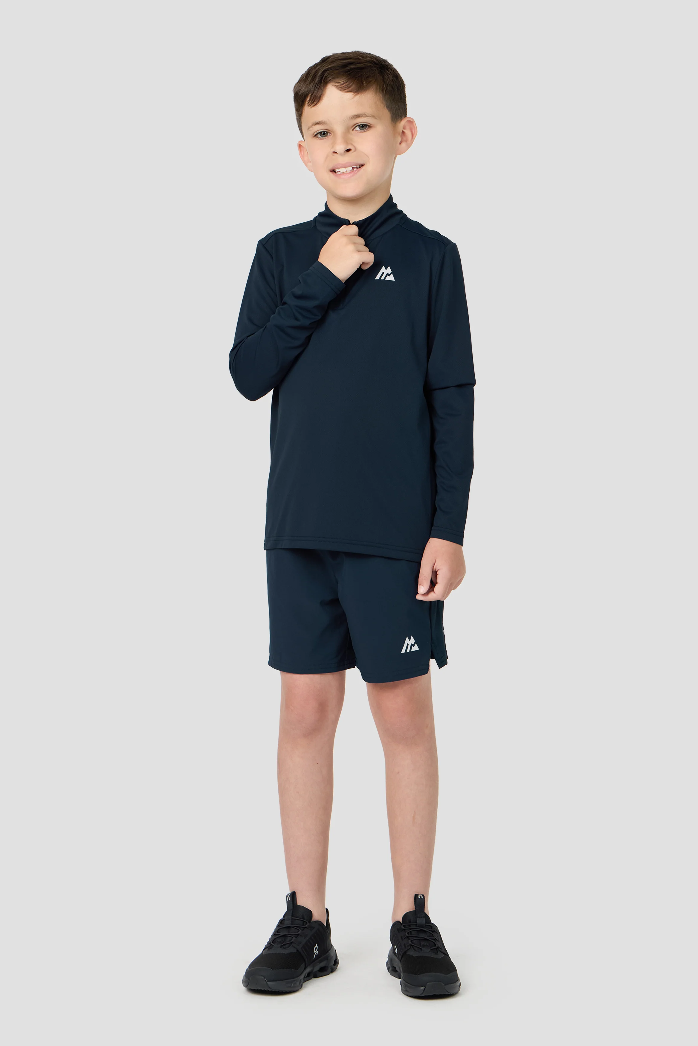 Boys Delta 1/4 Zip - Midnight Blue - Image 3