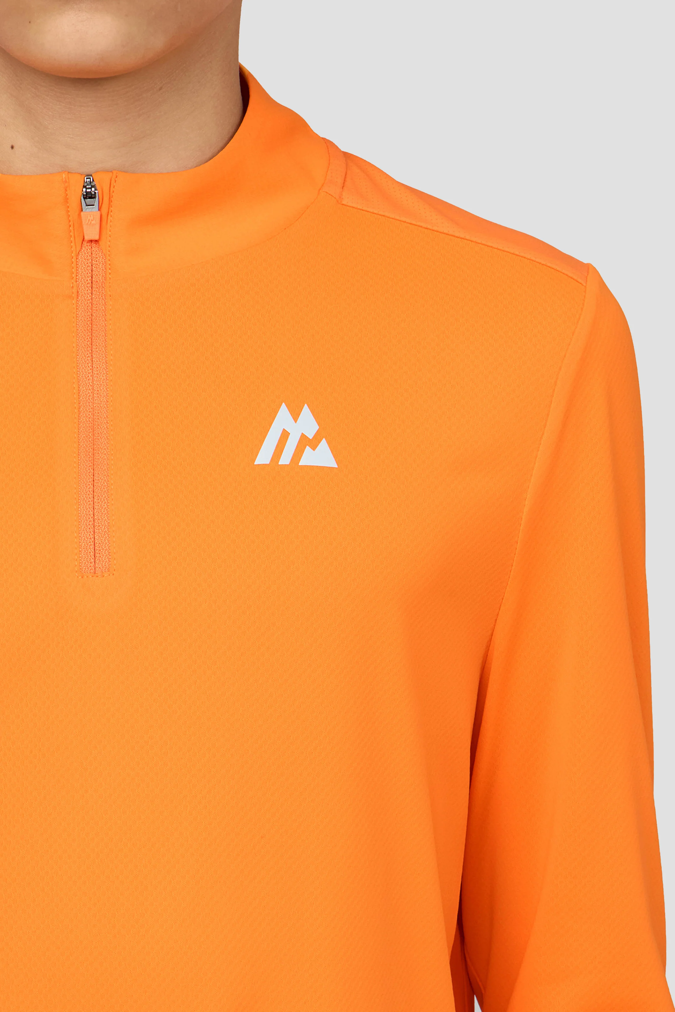 Boys Delta 1/4 Zip - Tangerine Glow - Image 3